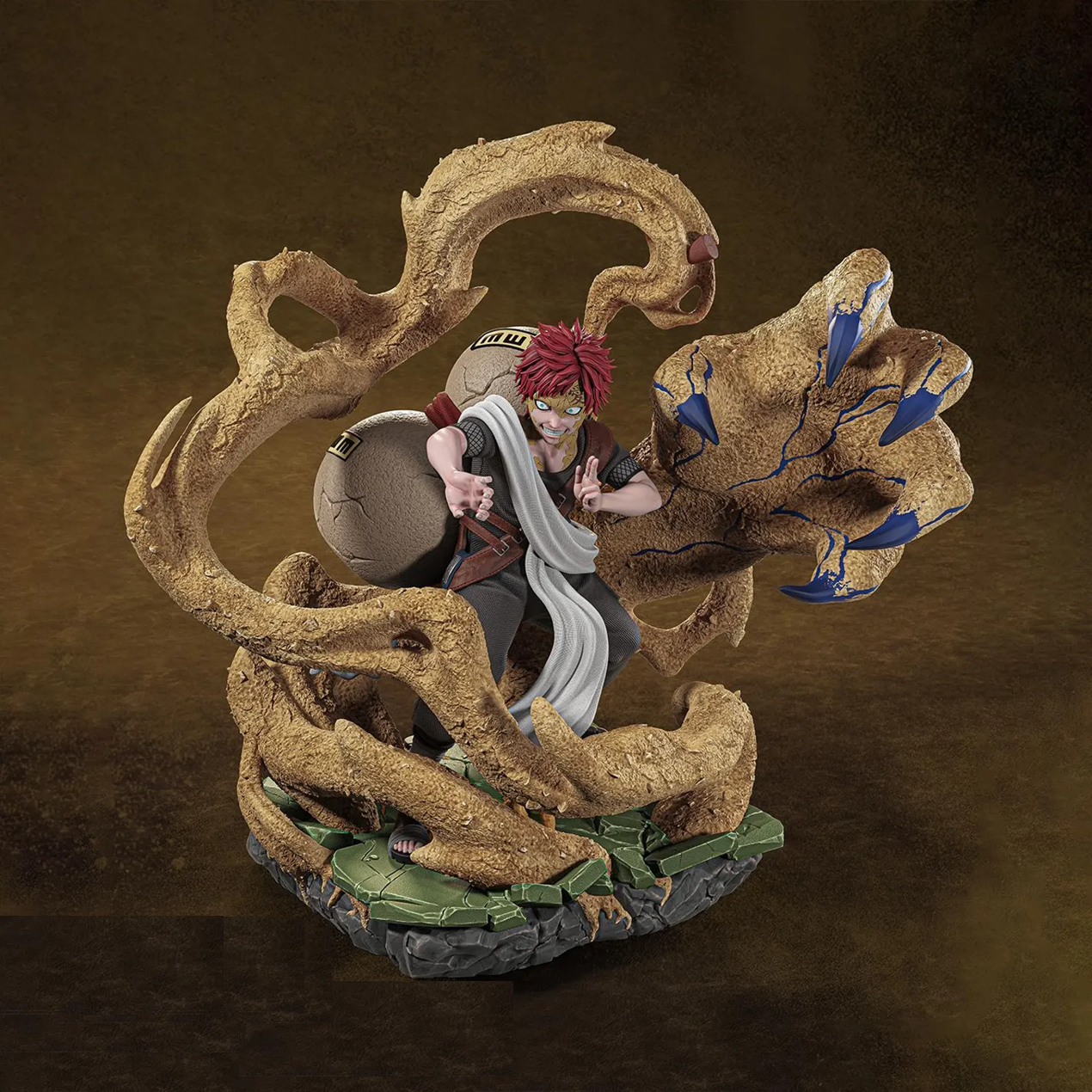 Gaara – Sand Manipulation Diorama STL 3D Print Files