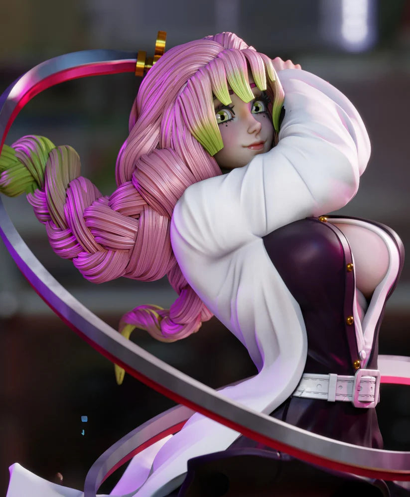 NSFW Mitsuri Kanroji STL File (Demon Slayer) | 3D Printable Anime Figure Model, Cosplay Prop & Collectible [Digital Download Only