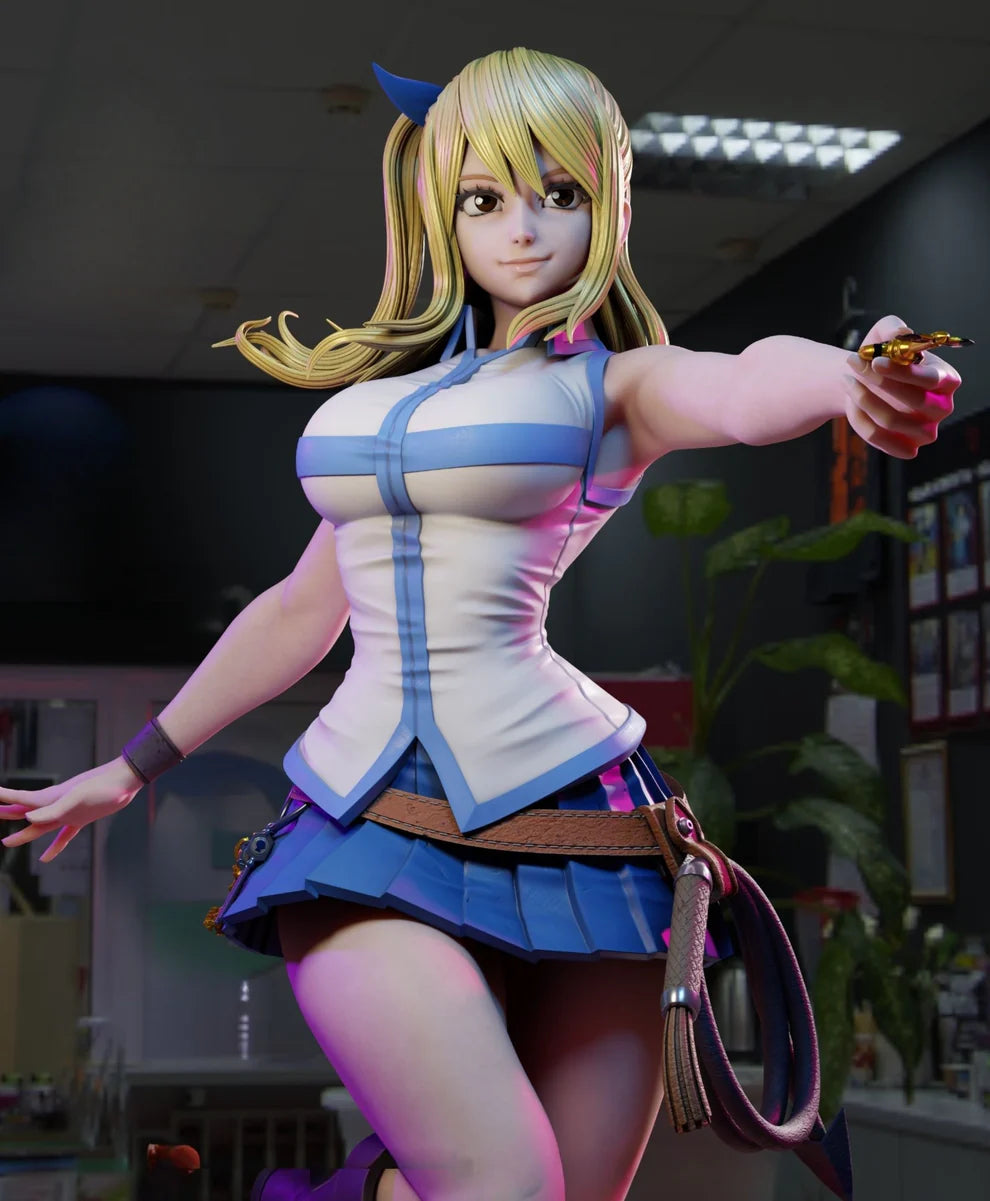Lucy – Fairy Tail – STL 3D Print Files (Standard & NSFW – Pre-Supported)