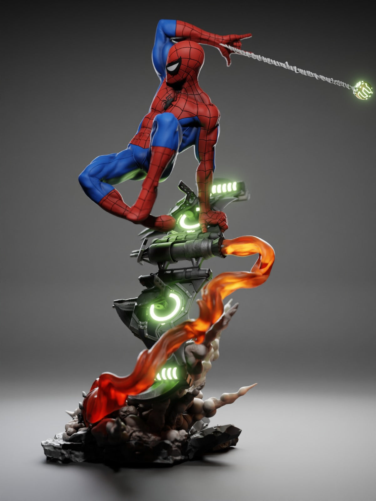 Spider-Man (Marvel Comics) 3D Print File: Iconic Web-Slinger STL - 1:4, 1:6, 1:9, 1:12 Scale Options - Ready-to-Print, Split, Pre-Supported & Uncut