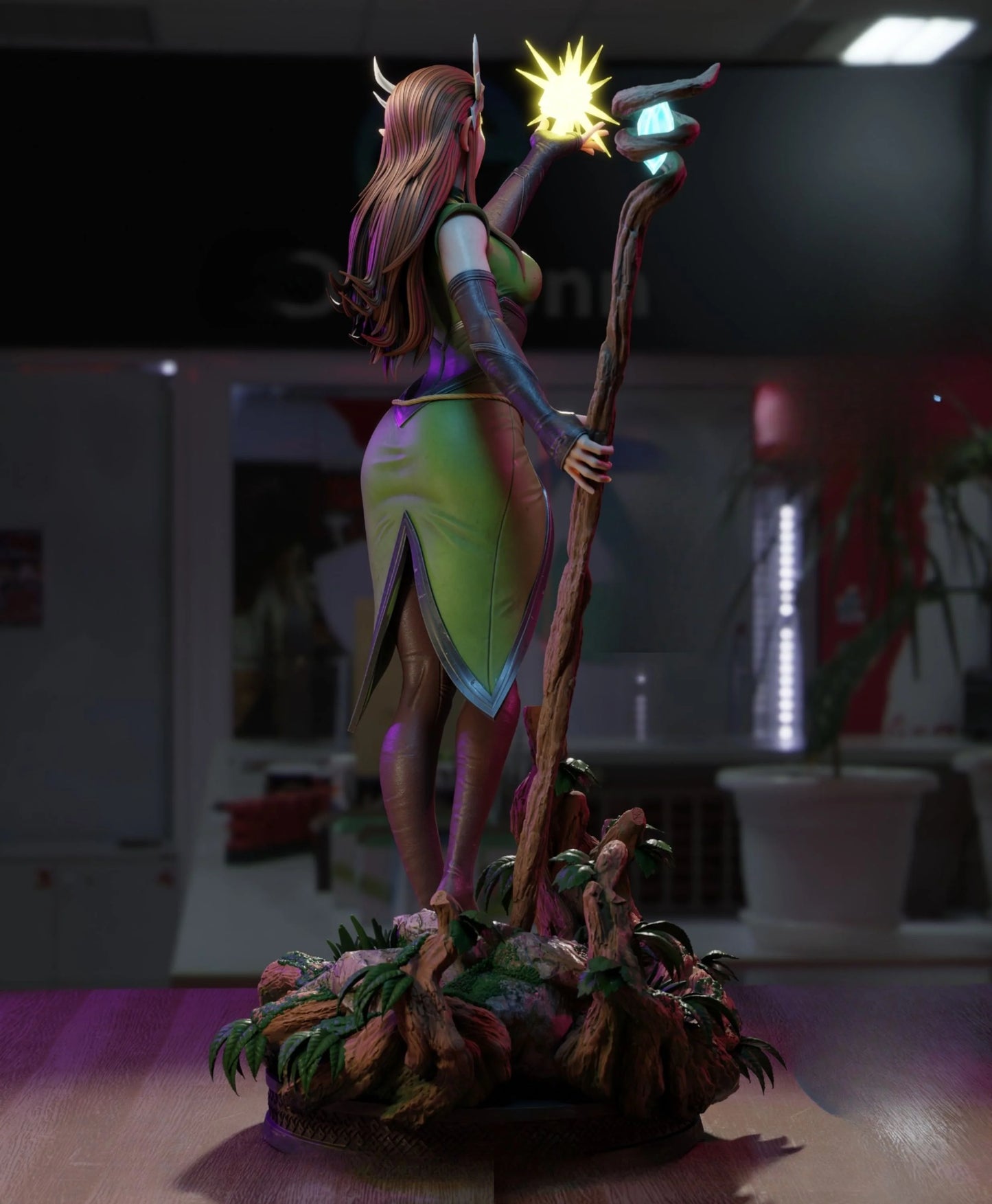 Keyleth NSFW – Critical Role Inspired STL Figure for 3D Printing (Pre-Supported)