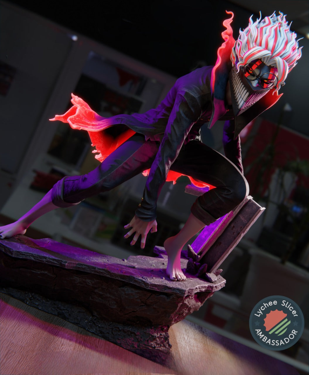 Okarun – Dandadan – STL 3D Print Files Pre-Supported + Lychee Scene