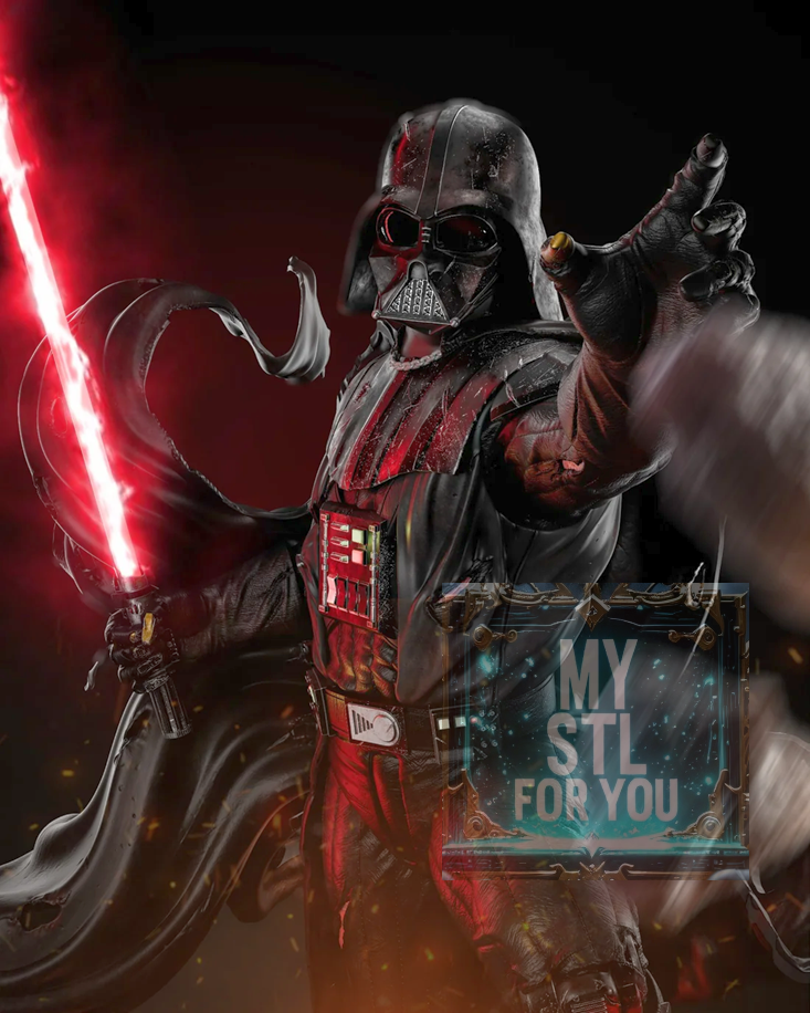 Darth Vader 1/6 Scale Statue + Bust | STL Files for Resin 3D Printing