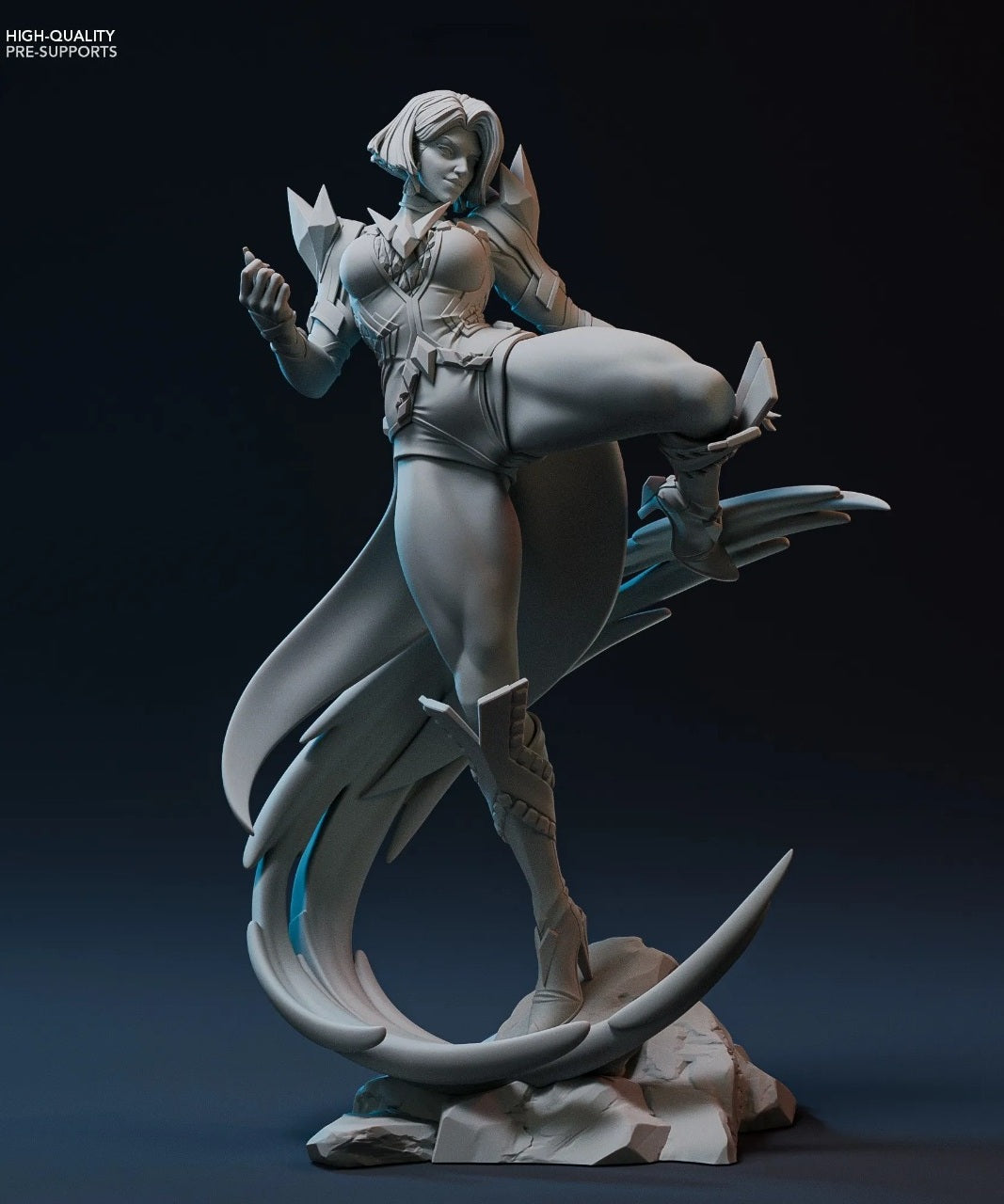 Emma Frost - Marvel Rivals Style (1/8 Scale) STL File for 3D Printing - Digital File