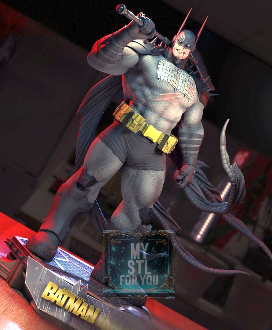 Absolute Batman | High-Detail 3D Print STL File | Pre-supported Model