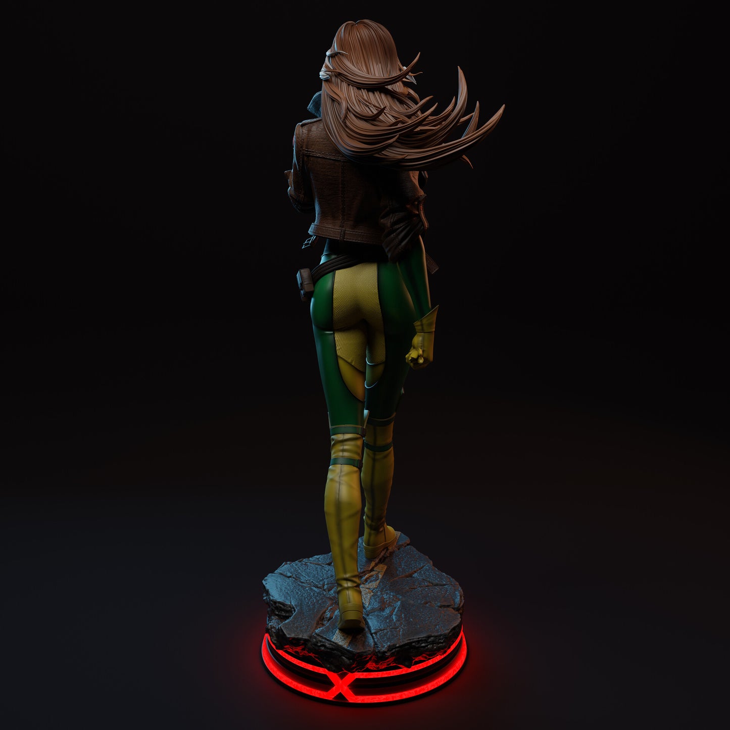 Rogue (X-Men) 3D Print File: Iconic Mutant Heroine STL - 1:4, 1:6, 1:9 Scale Options - Pre-Supported & Uncut