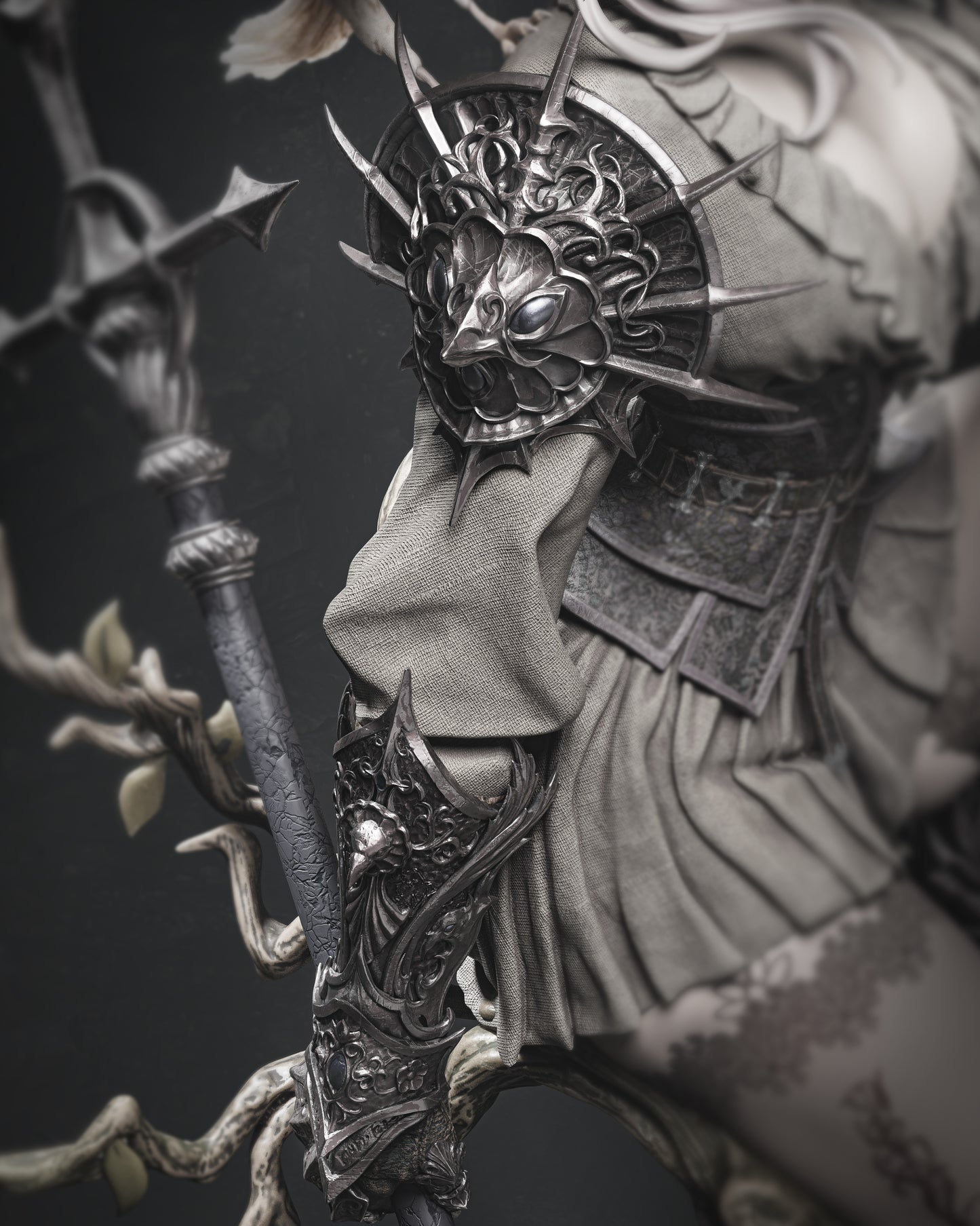 Lenora Queen – Fantasy 3D STL Statue | 1/6 Split, 1/6 Pre-Supported, 1/9 Split & 1/9 Uncut