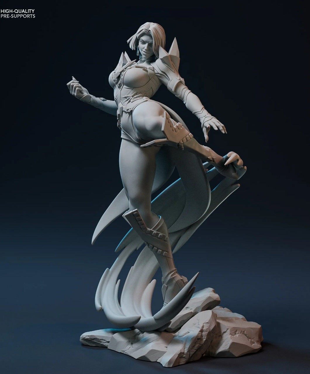 Emma Frost - Marvel Rivals Style (1/8 Scale) STL File for 3D Printing - Digital File