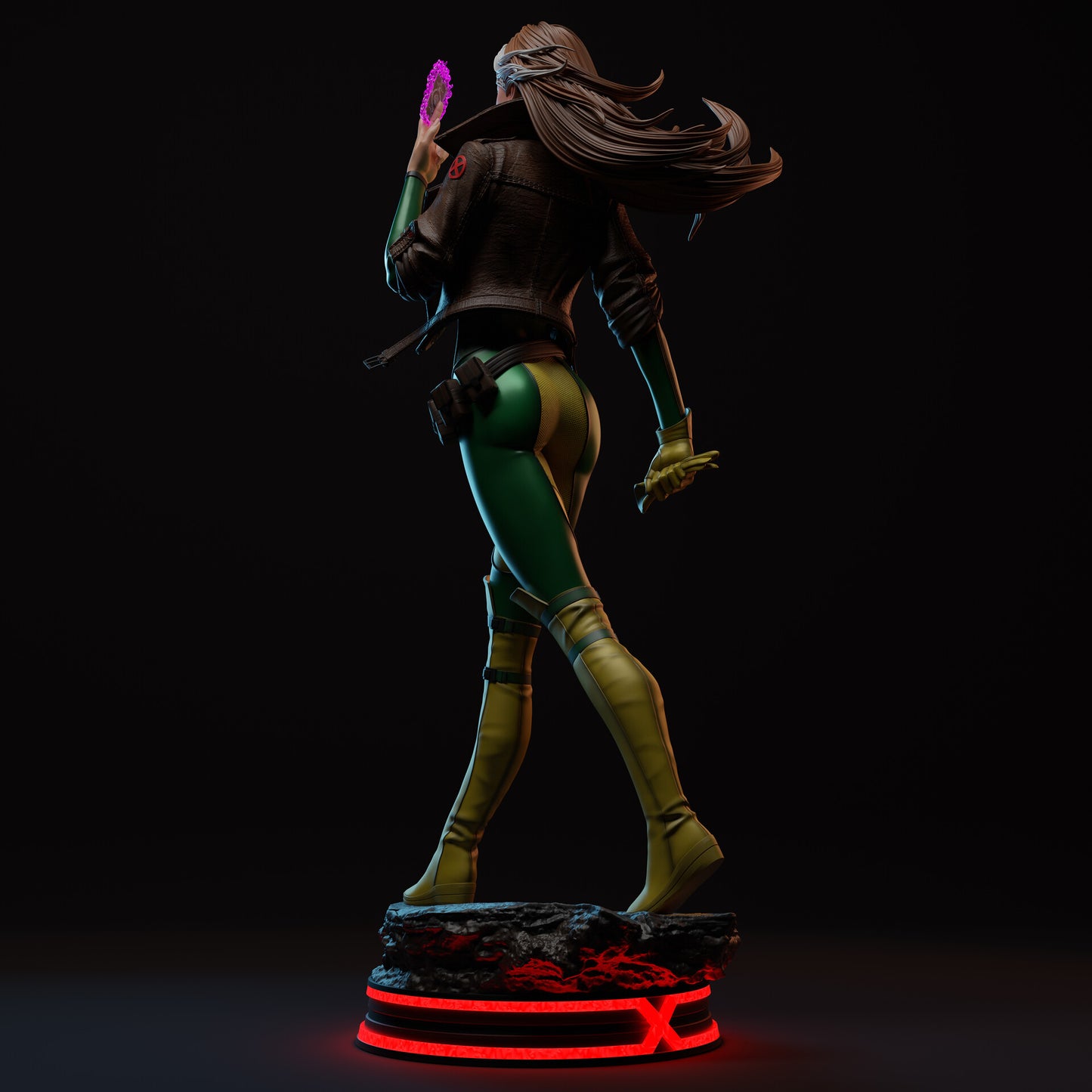Rogue (X-Men) 3D Print File: Iconic Mutant Heroine STL - 1:4, 1:6, 1:9 Scale Options - Pre-Supported & Uncut