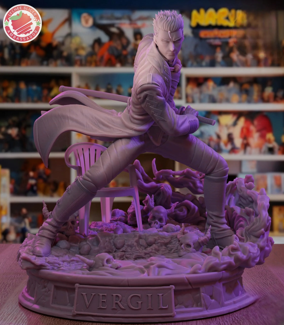 Vergil - Devil May Cry (Netflix Style) STL File for 3D Printing (Pre-Supported) - Digital File