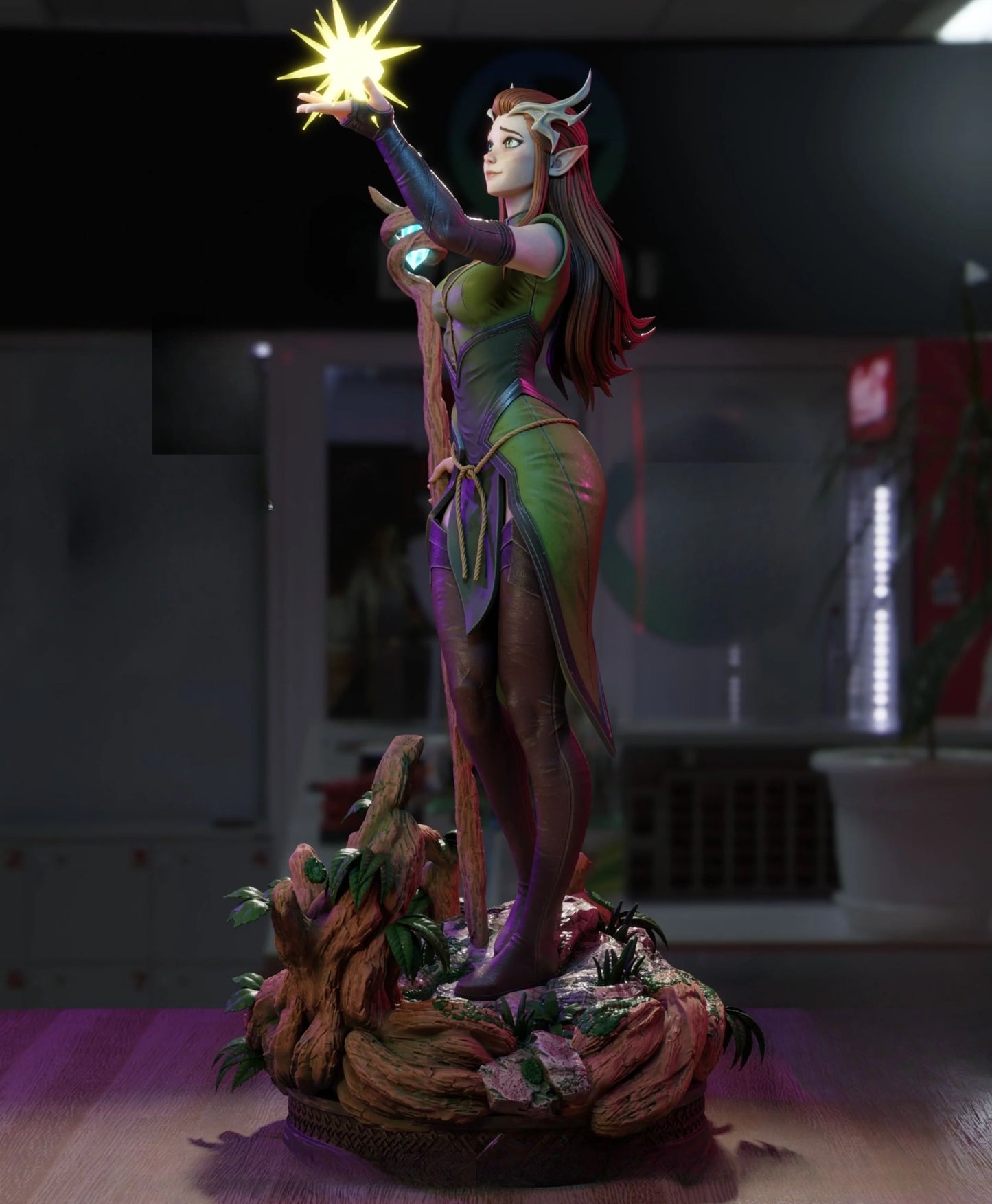 Keyleth NSFW – Critical Role Inspired STL Figure for 3D Printing (Pre-Supported)