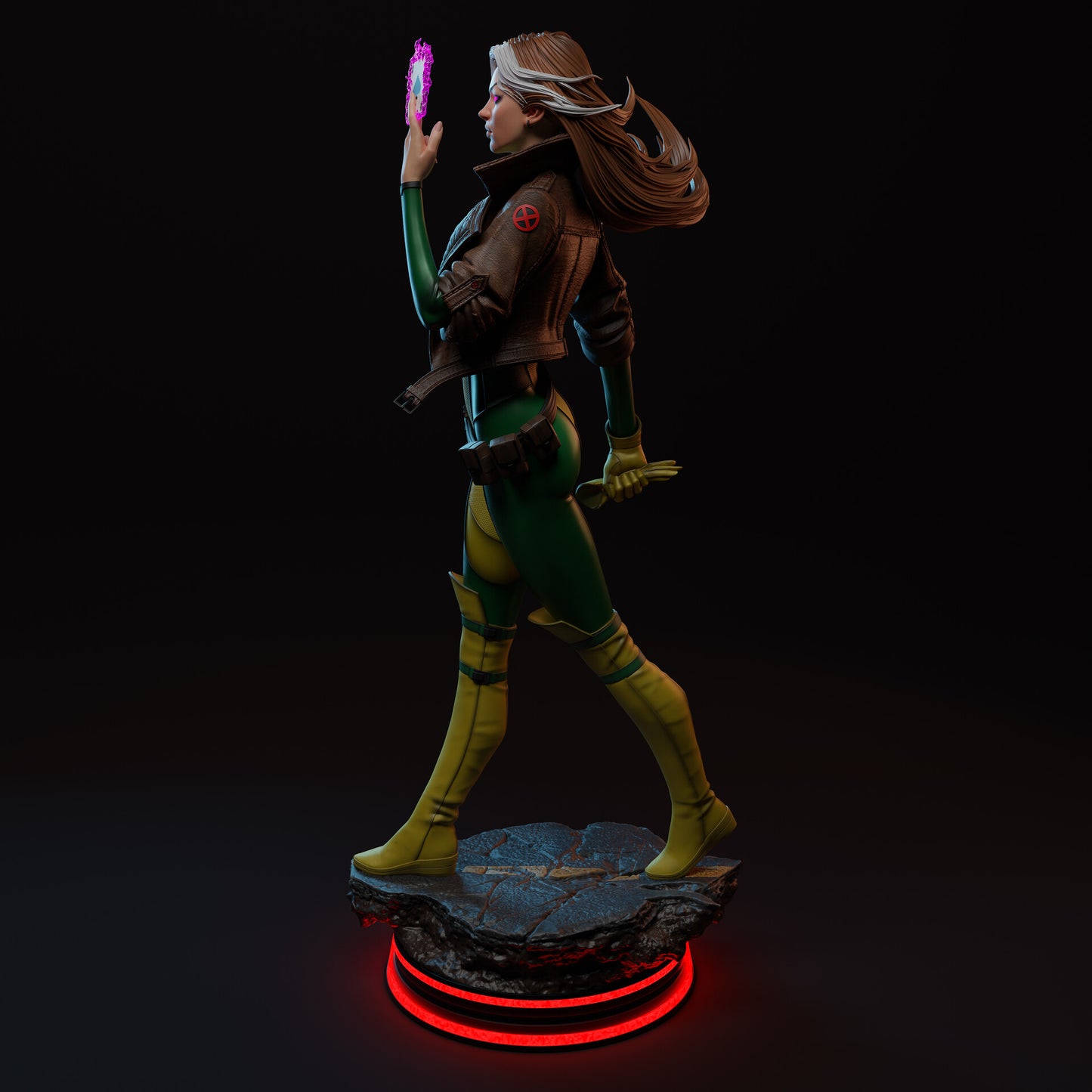 Rogue (X-Men) 3D Print File: Iconic Mutant Heroine STL - 1:4, 1:6, 1:9 Scale Options - Pre-Supported & Uncut