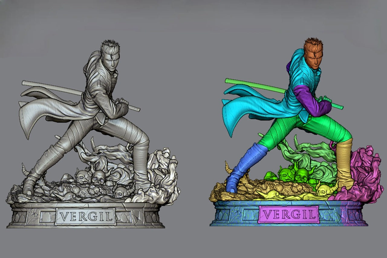 Vergil - Devil May Cry (Netflix Style) STL File for 3D Printing (Pre-Supported) - Digital File