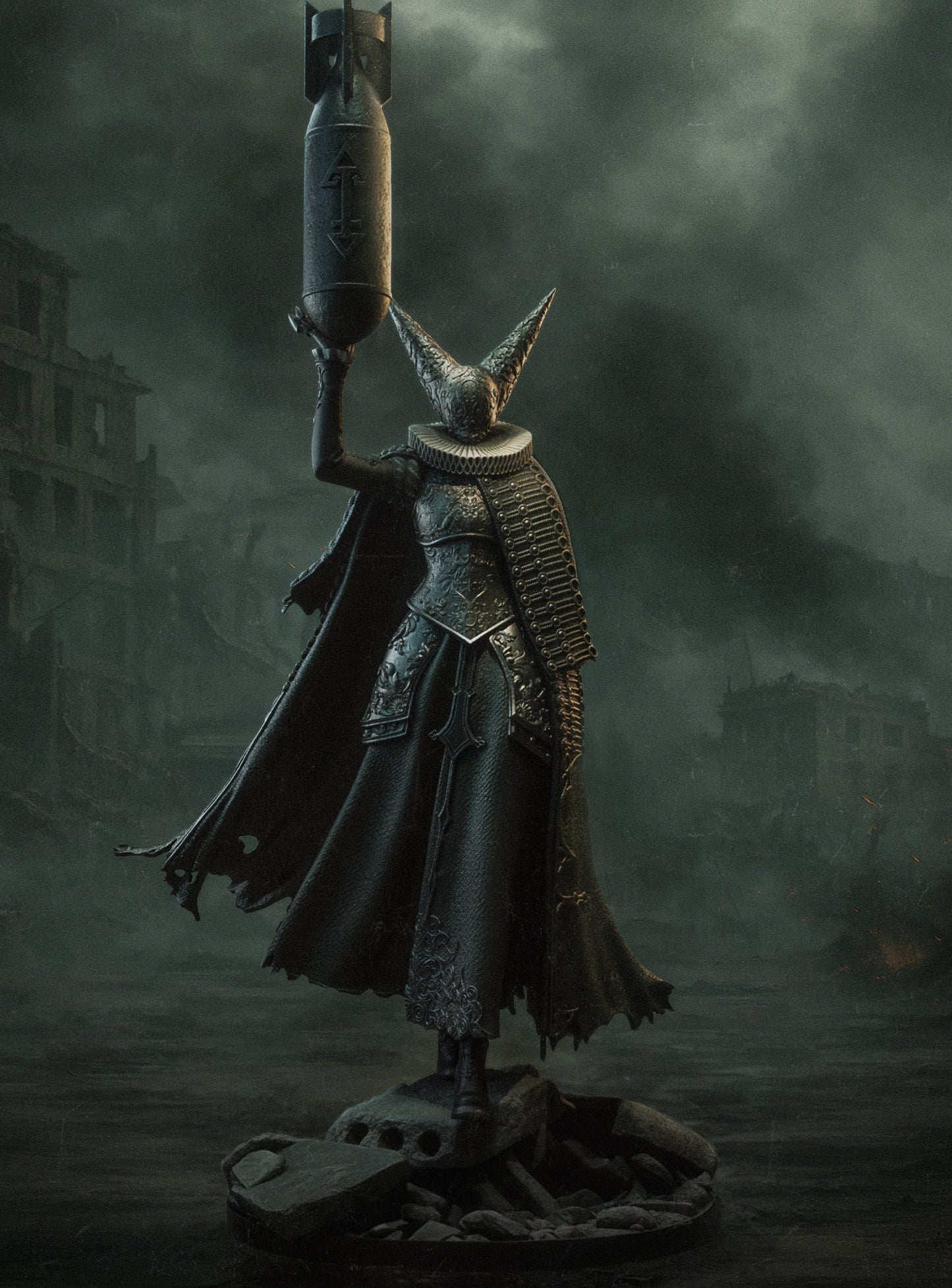 Artillery Witch (Trench Crusade) 3D Print Model - Pre-Supported & Uncut STL/LYS