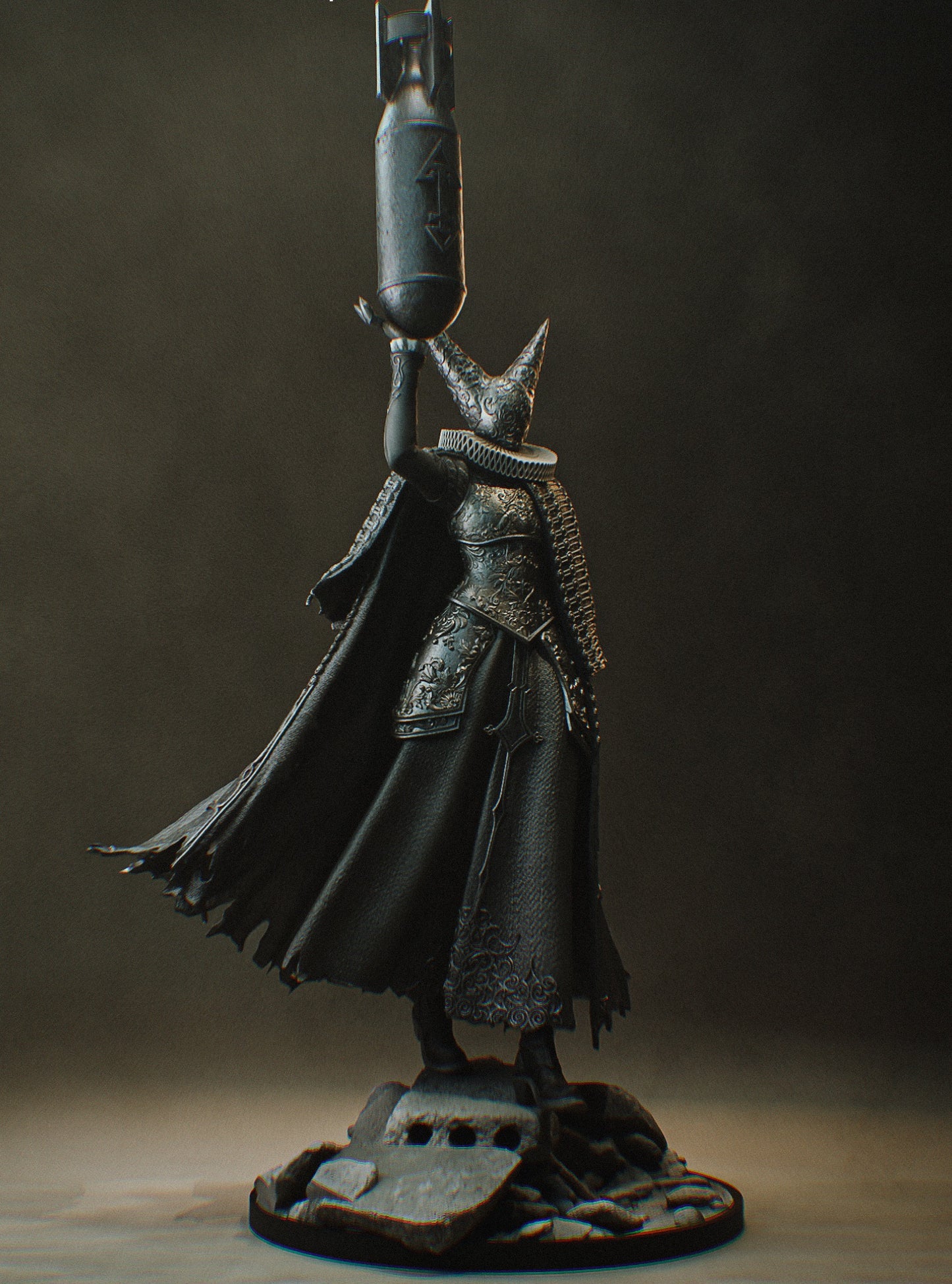 Artillery Witch (Trench Crusade) 3D Print Model - Pre-Supported & Uncut STL/LYS
