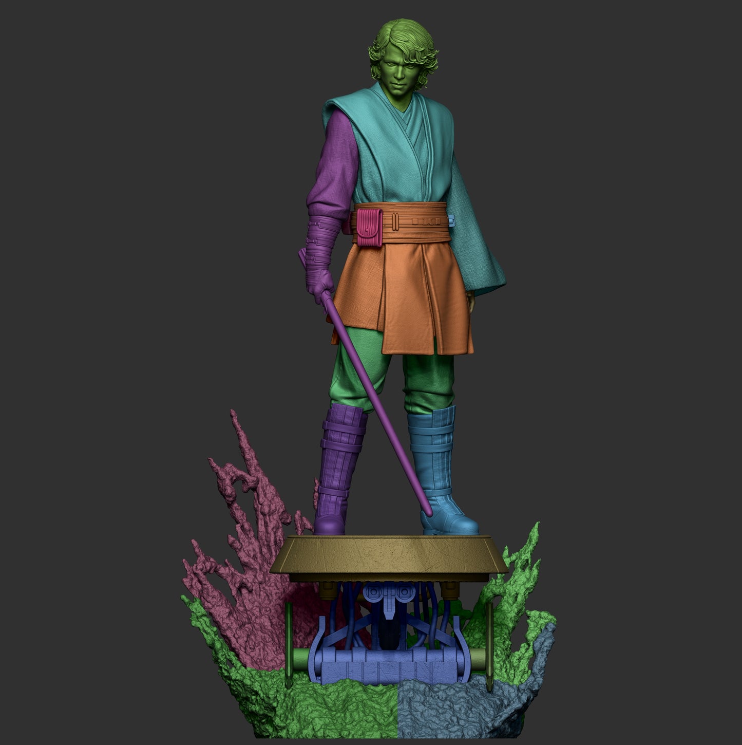 Anakin – Star Wars Inspired STL Figure | 1/6 & 1/9 Scale | Split, Pre-Supported & Uncut Versions