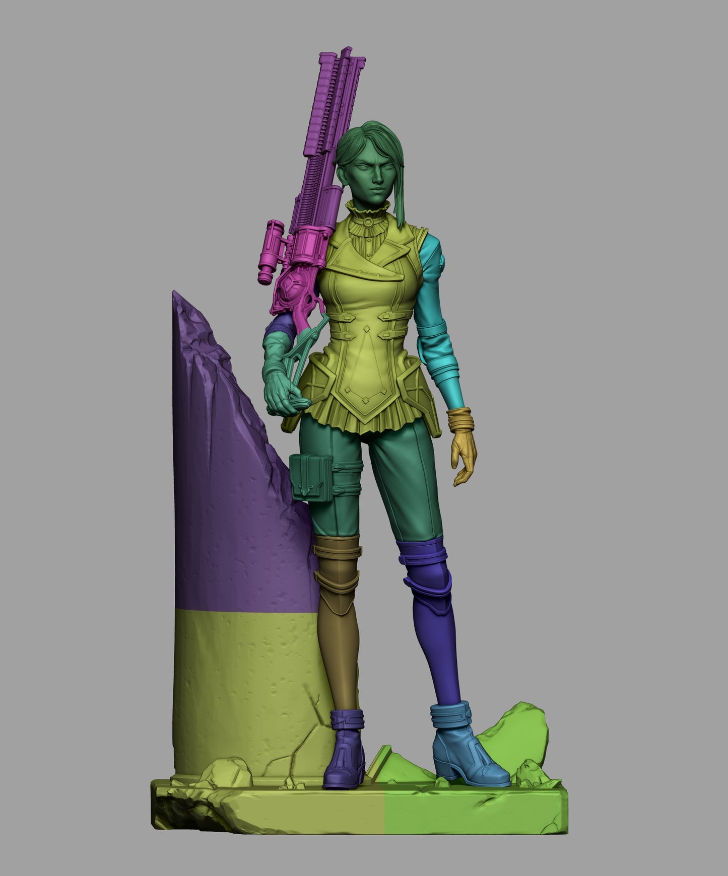 Caitlyn Arcane League of Legends 3D Print File - Sheriff of Piltover STL