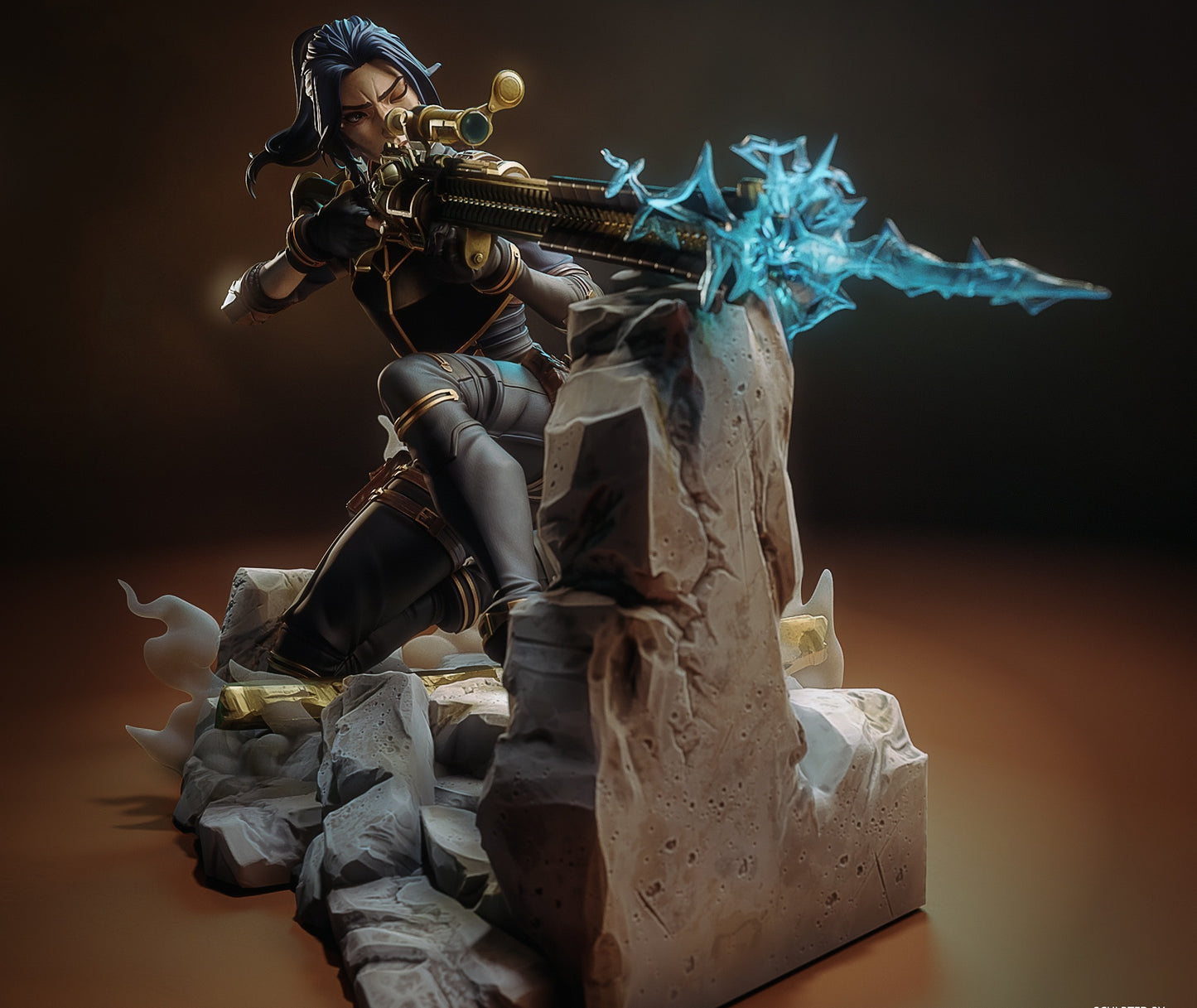 Caitlyn 3D STL File | League of Legends 1/8 Scale 3D Print Model | Pre-Supported & Unsupported