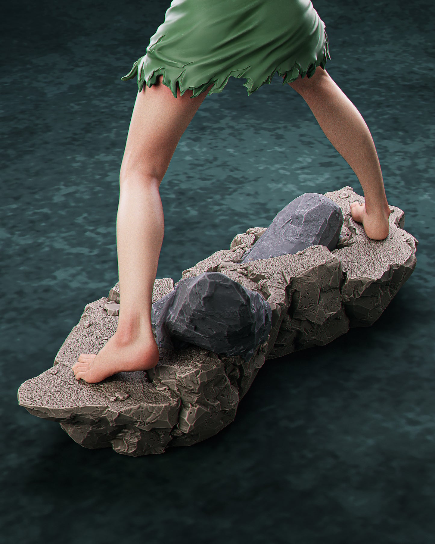 Nelliel 3D STL Printable Figure – Anime Fan Art STL of Nel from Bleach for Resin Printing (1/6 Cut, 1/9 Cut & Uncut)