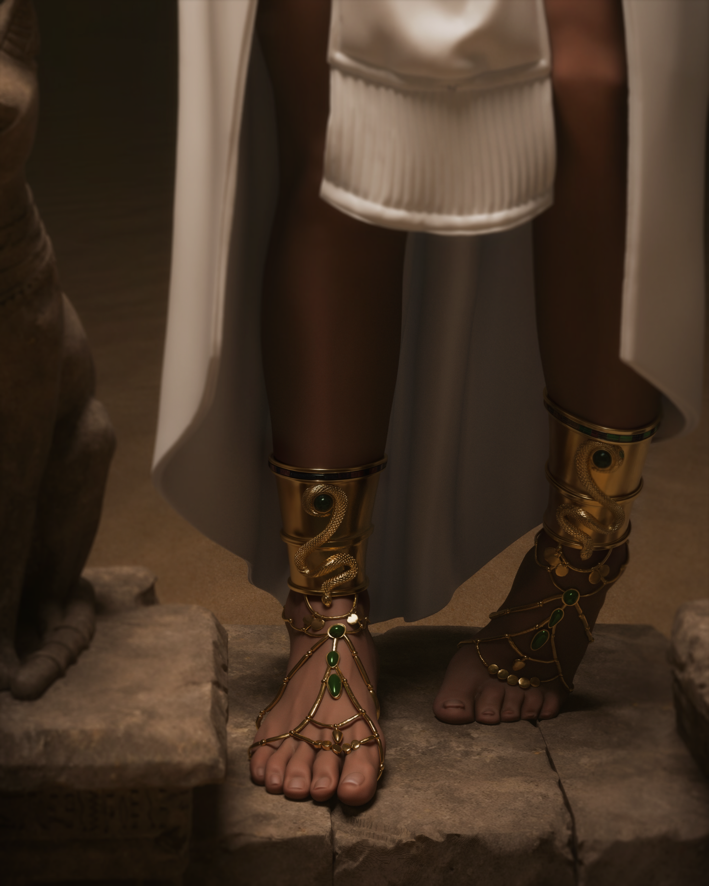 Cleopatra STL File – 1/6 & 1/9 Scale | Egyptian Queen | Pre-Supported 3D Printable Model