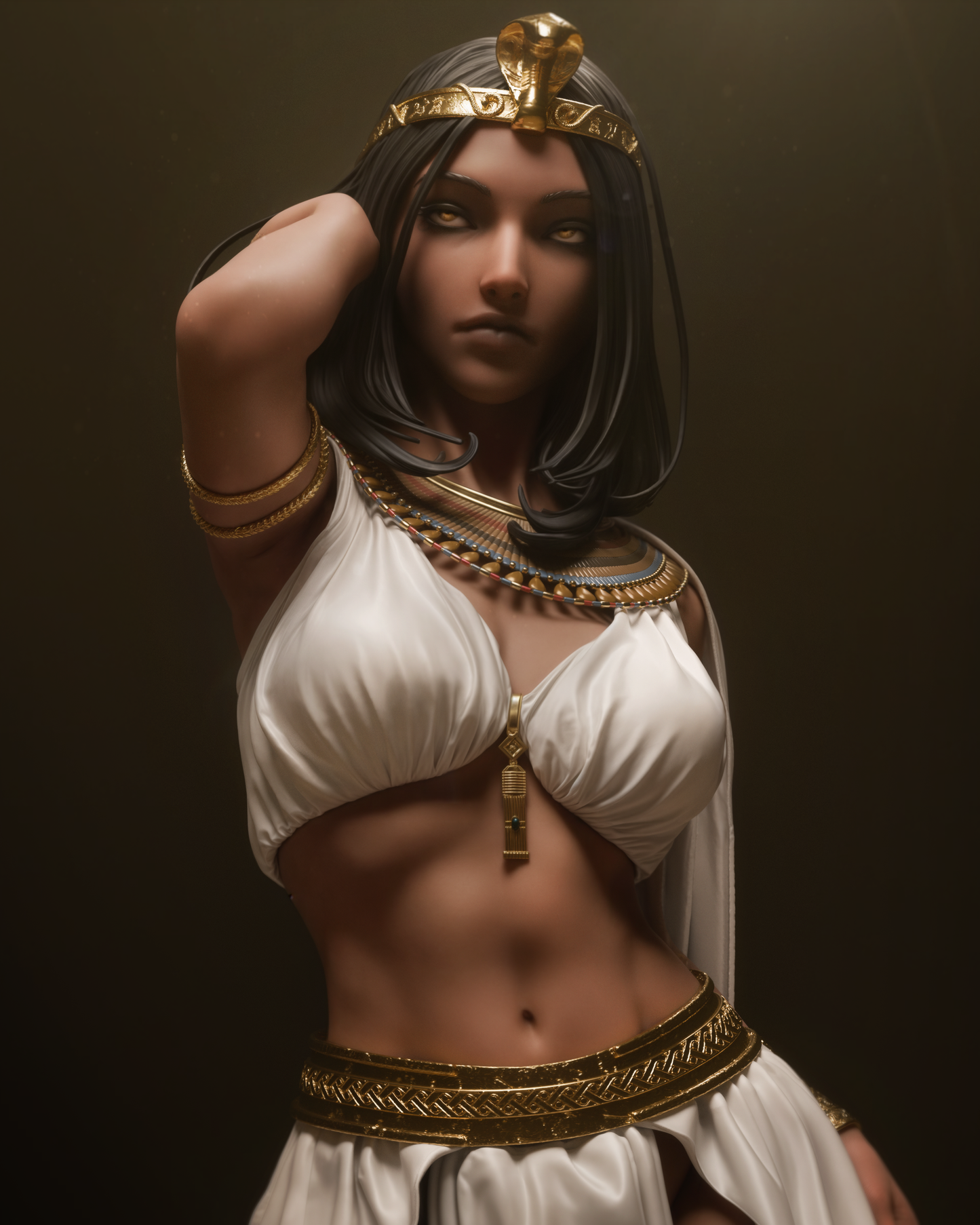 Cleopatra STL File – 1/6 & 1/9 Scale | Egyptian Queen | Pre-Supported 3D Printable Model