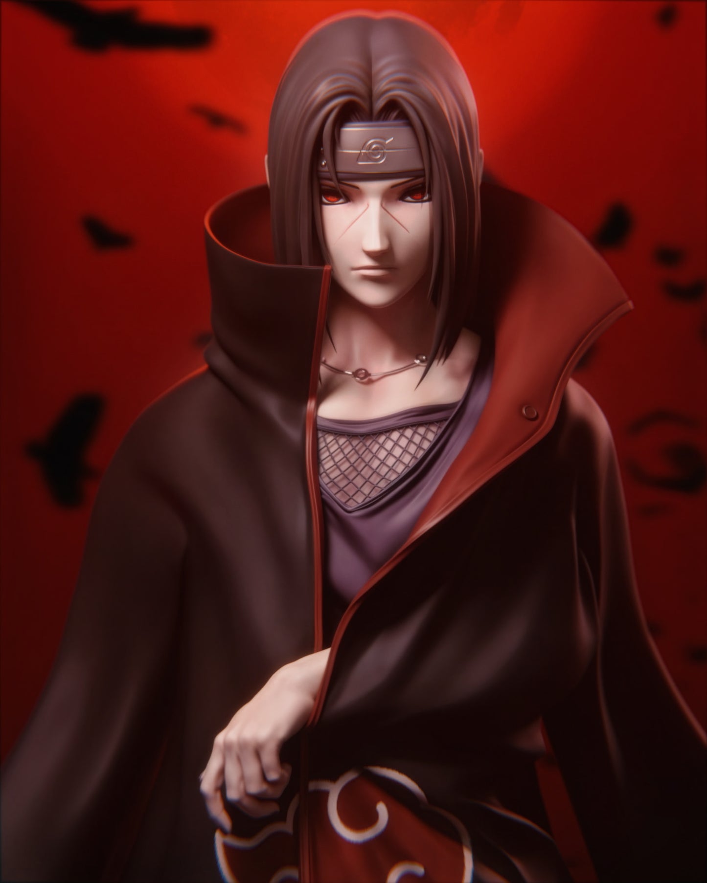 Itachi Uchiha – Anime 3D STL Statue | 1/6 Split, 1/6 Pre-Supported, 1/9 Split & 1/9 Uncut