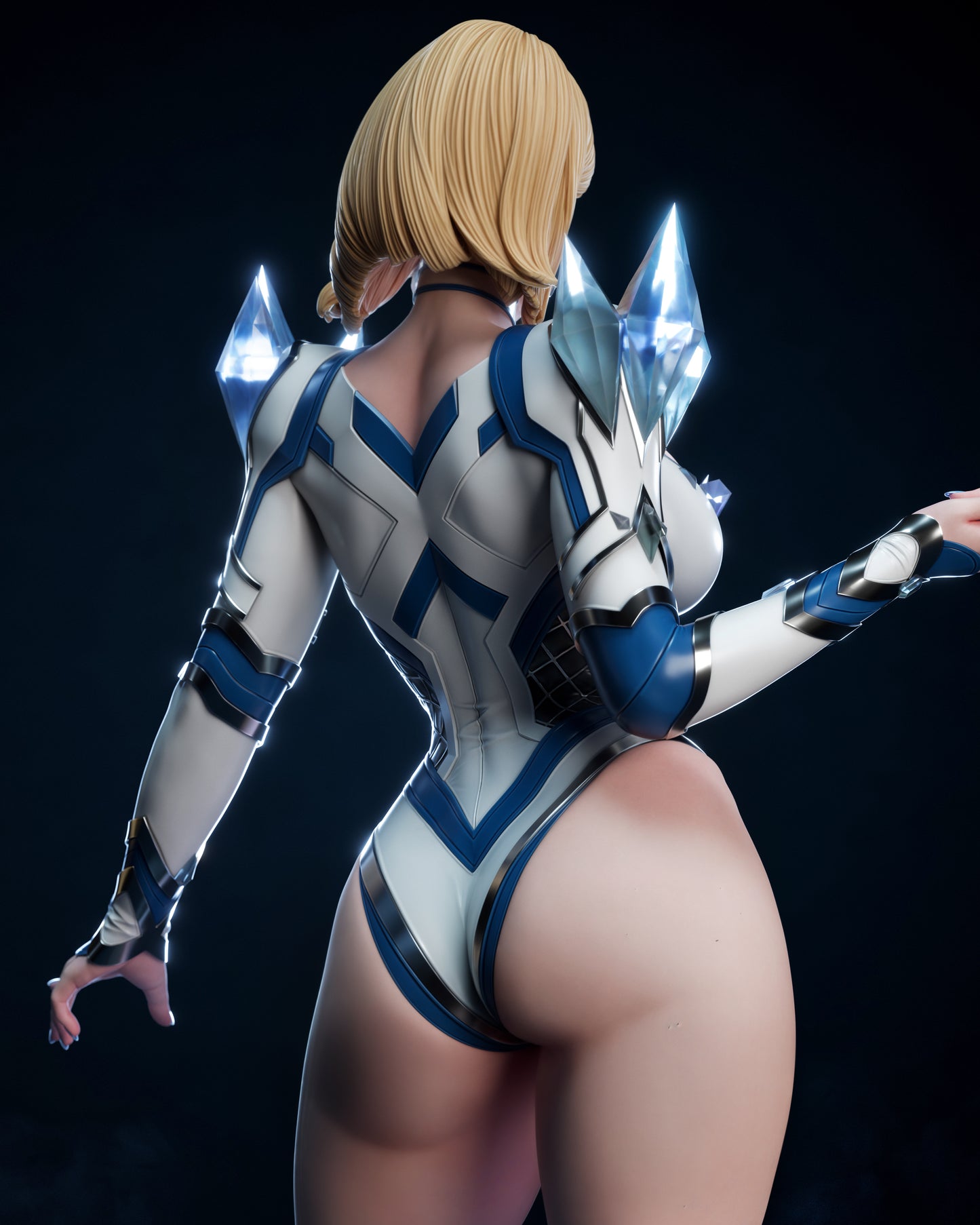 Emma Frost – Marvel-Inspired 3D STL Figure | 1/6 Split, 1/6 Pre-Supported, 1/9 Split & 1/9 Uncut