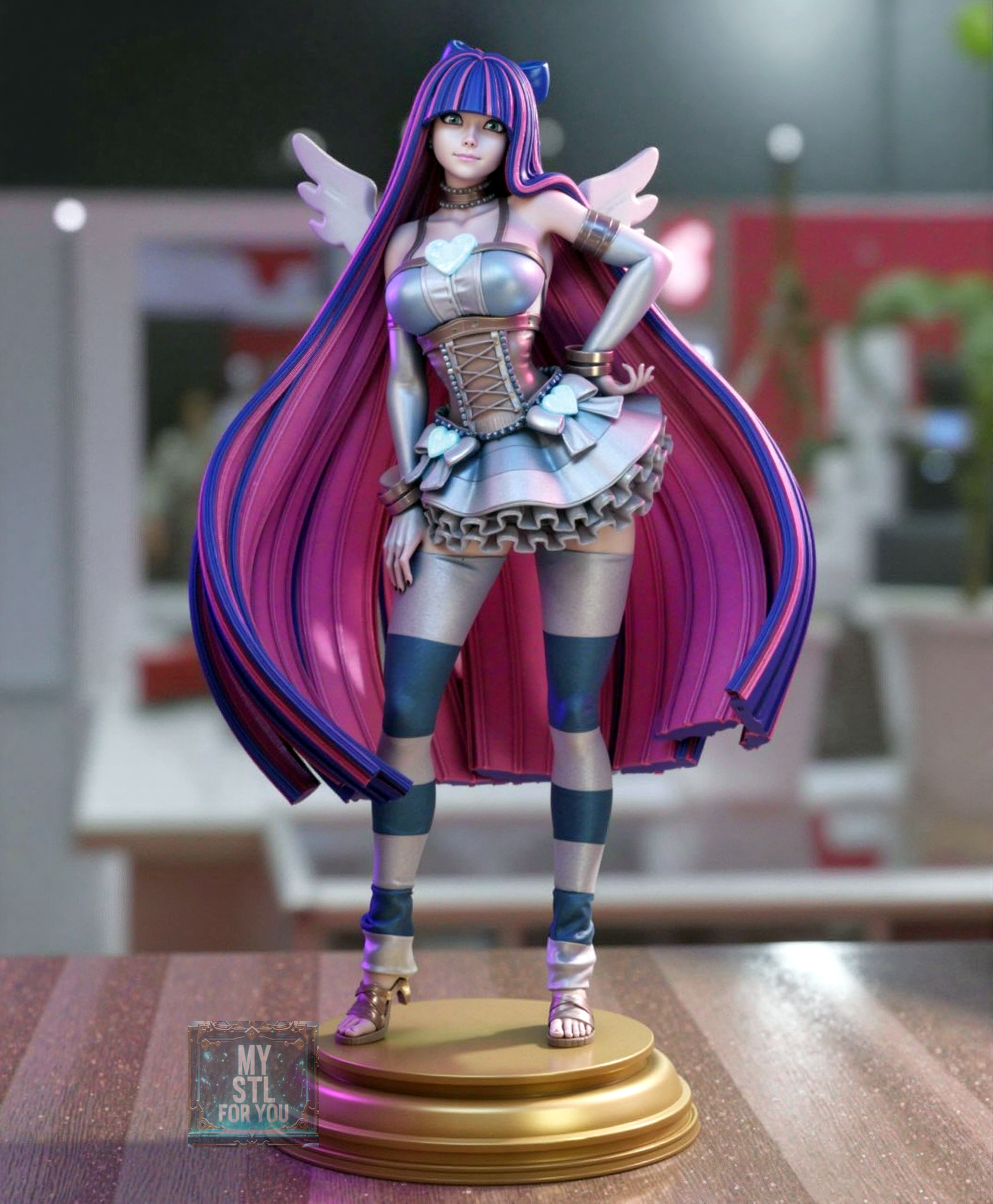 Stocking Anarchy STL | Panty & Stocking | Presupported + LYS Resin Model