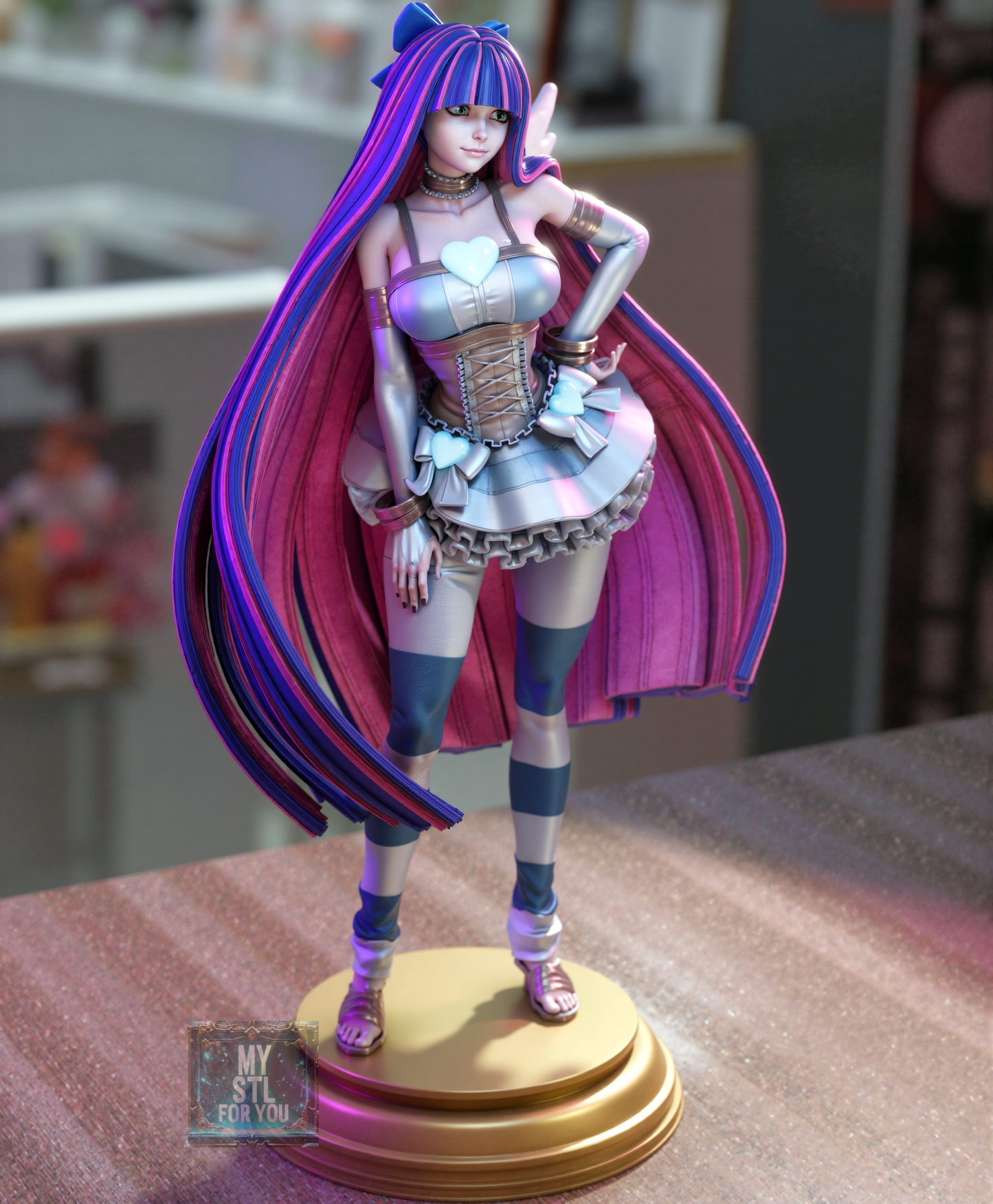 Stocking Anarchy STL | Panty & Stocking | Presupported + LYS Resin Model