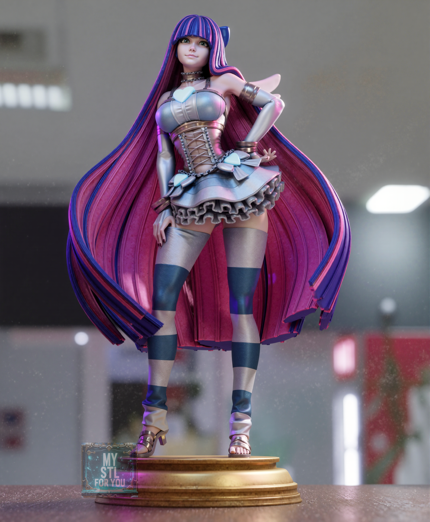 Stocking Anarchy STL | Panty & Stocking | Presupported + LYS Resin Model