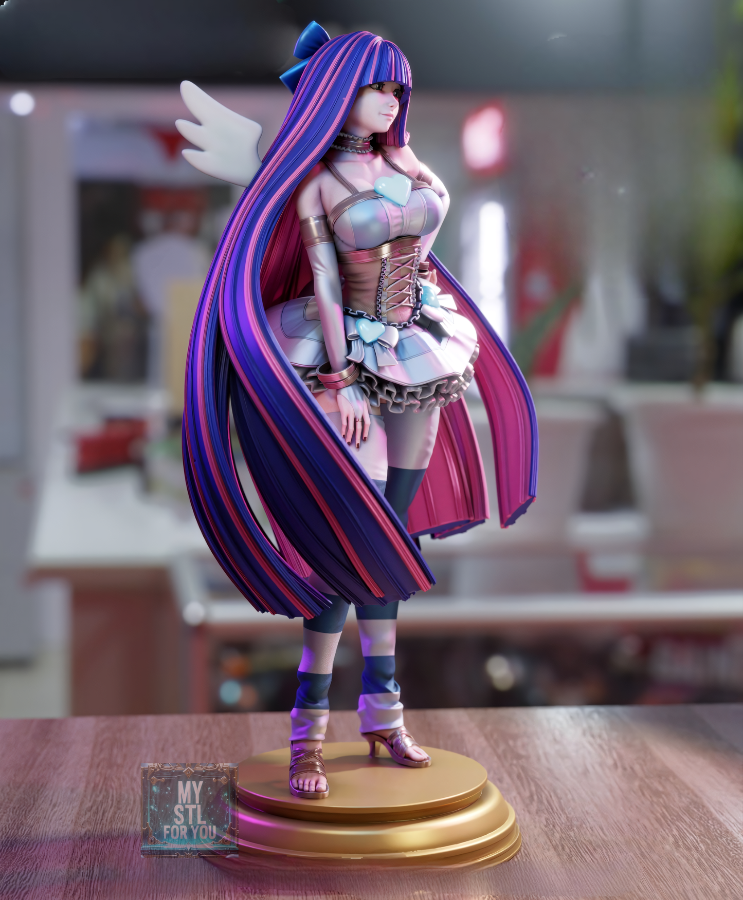 Stocking Anarchy STL | Panty & Stocking | Presupported + LYS Resin Model