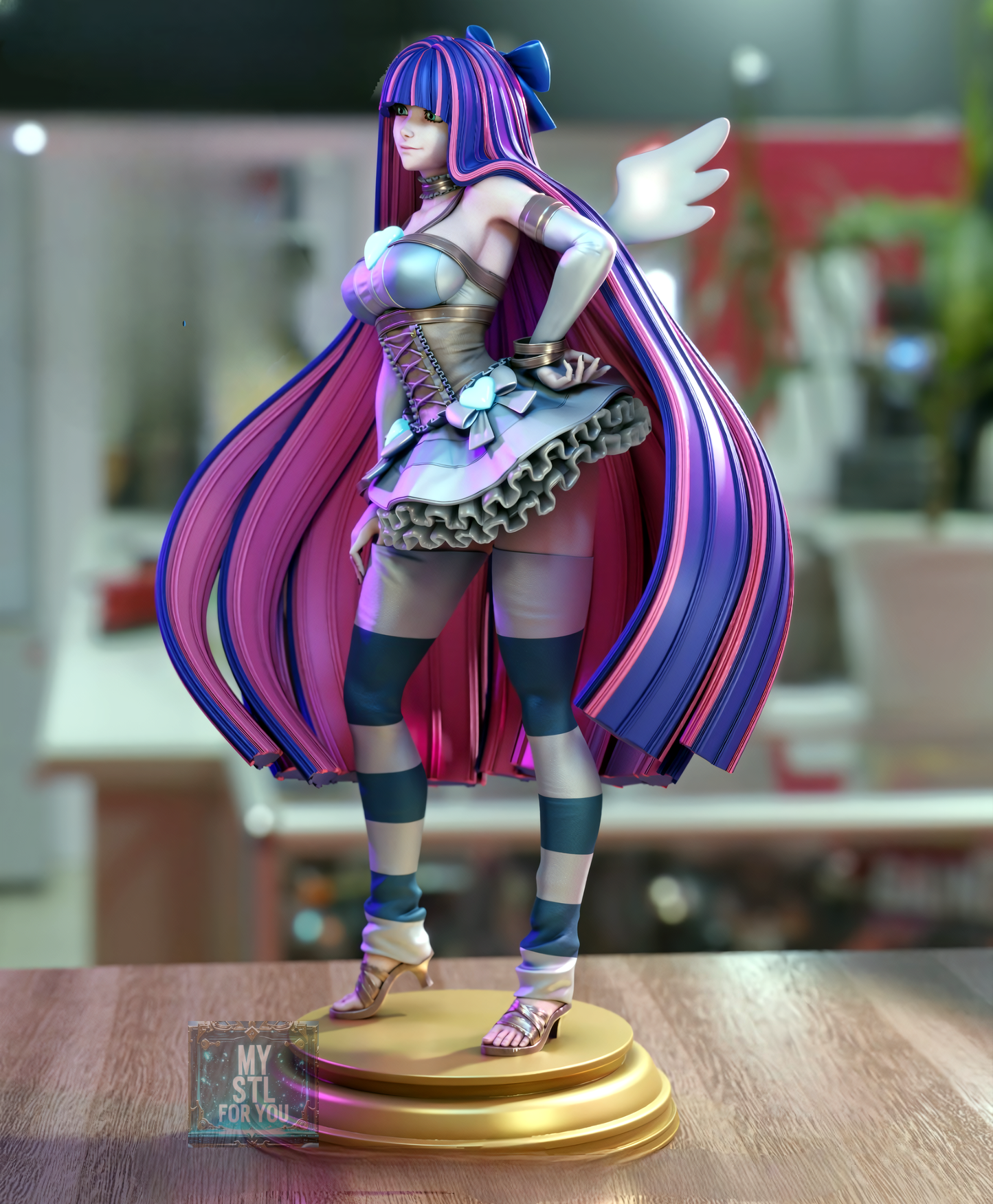 Stocking Anarchy STL | Panty & Stocking | Presupported + LYS Resin Model