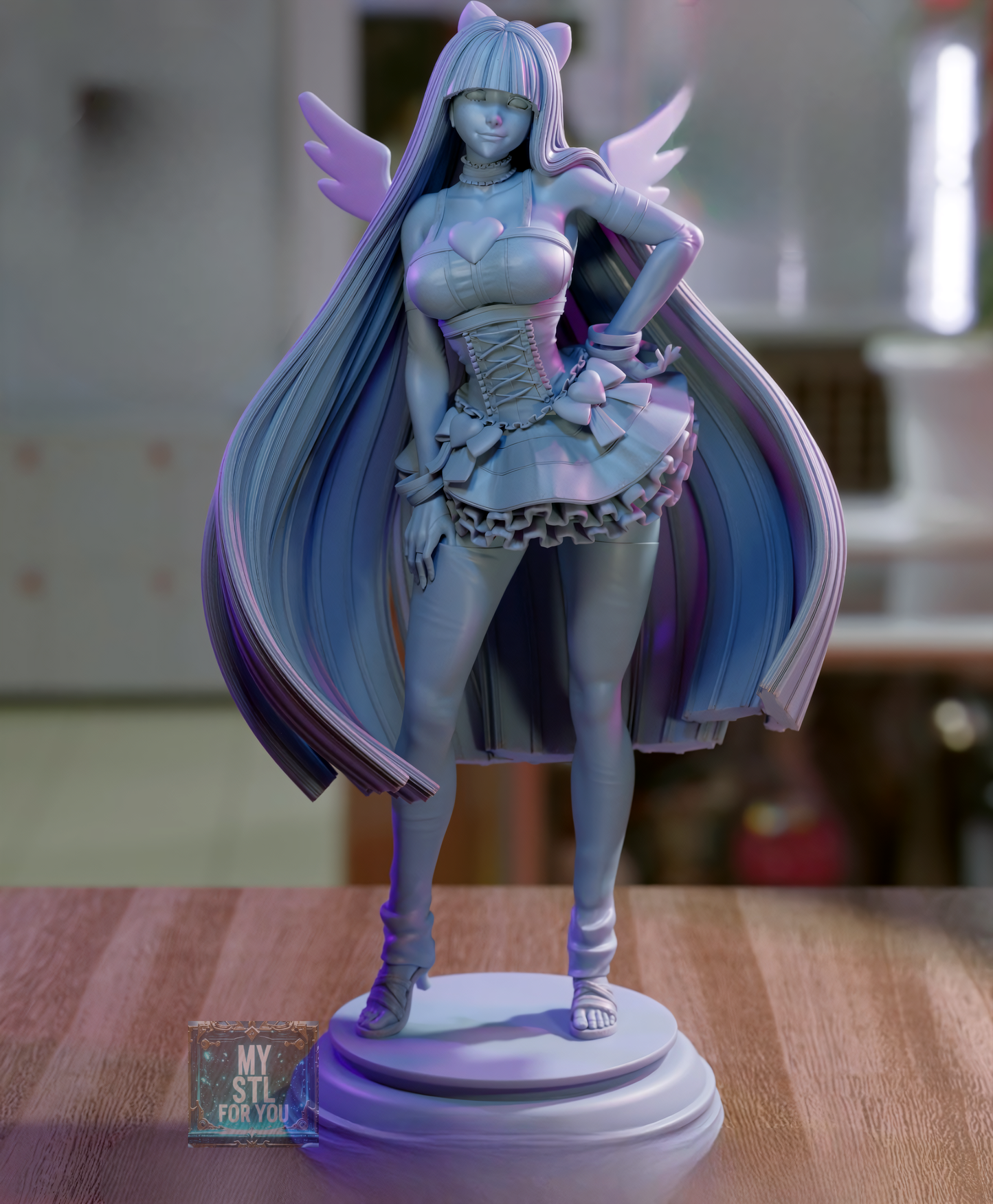 Stocking Anarchy STL | Panty & Stocking | Presupported + LYS Resin Model