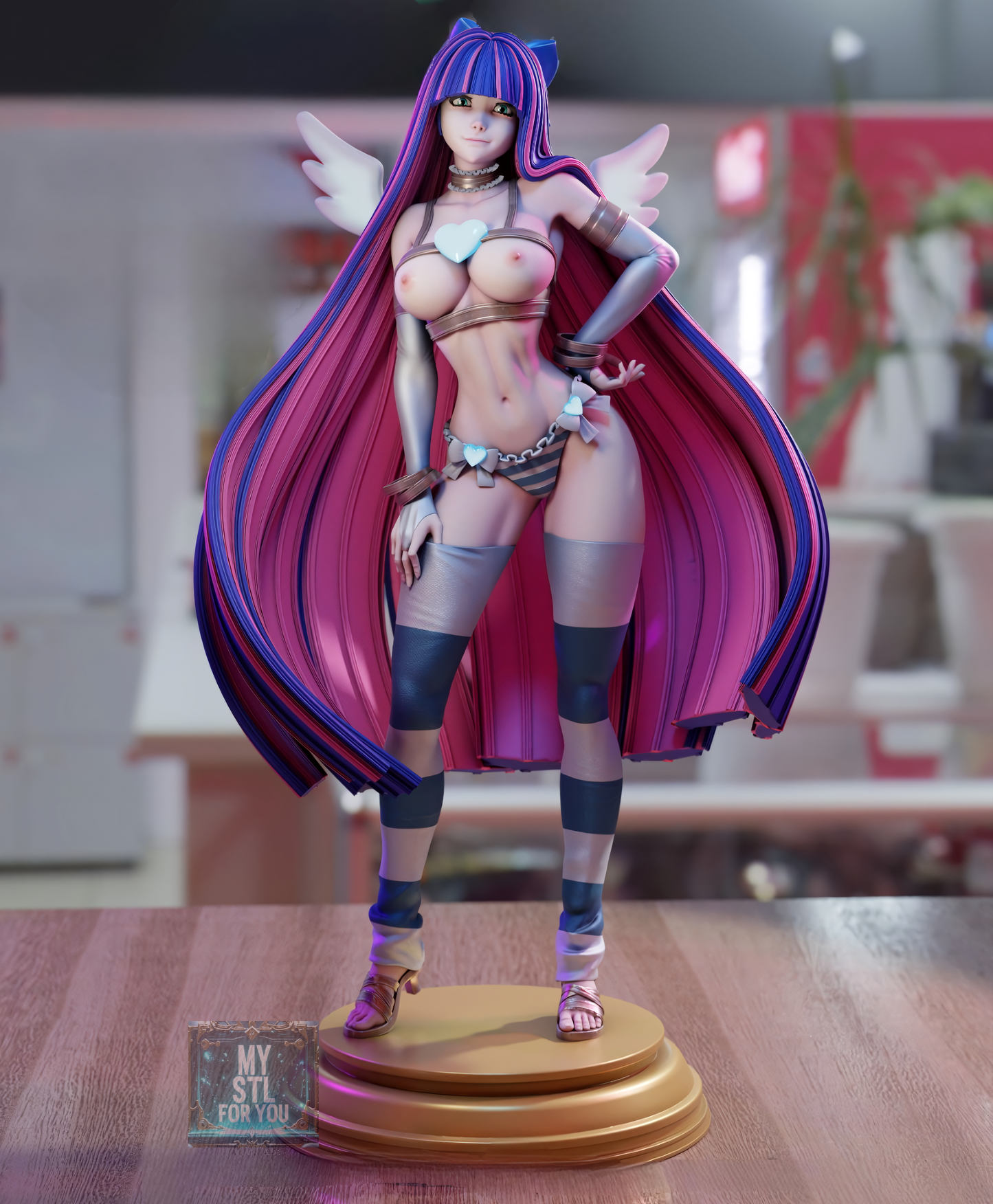 Stocking Anarchy STL | Panty & Stocking | Presupported + LYS Resin Model