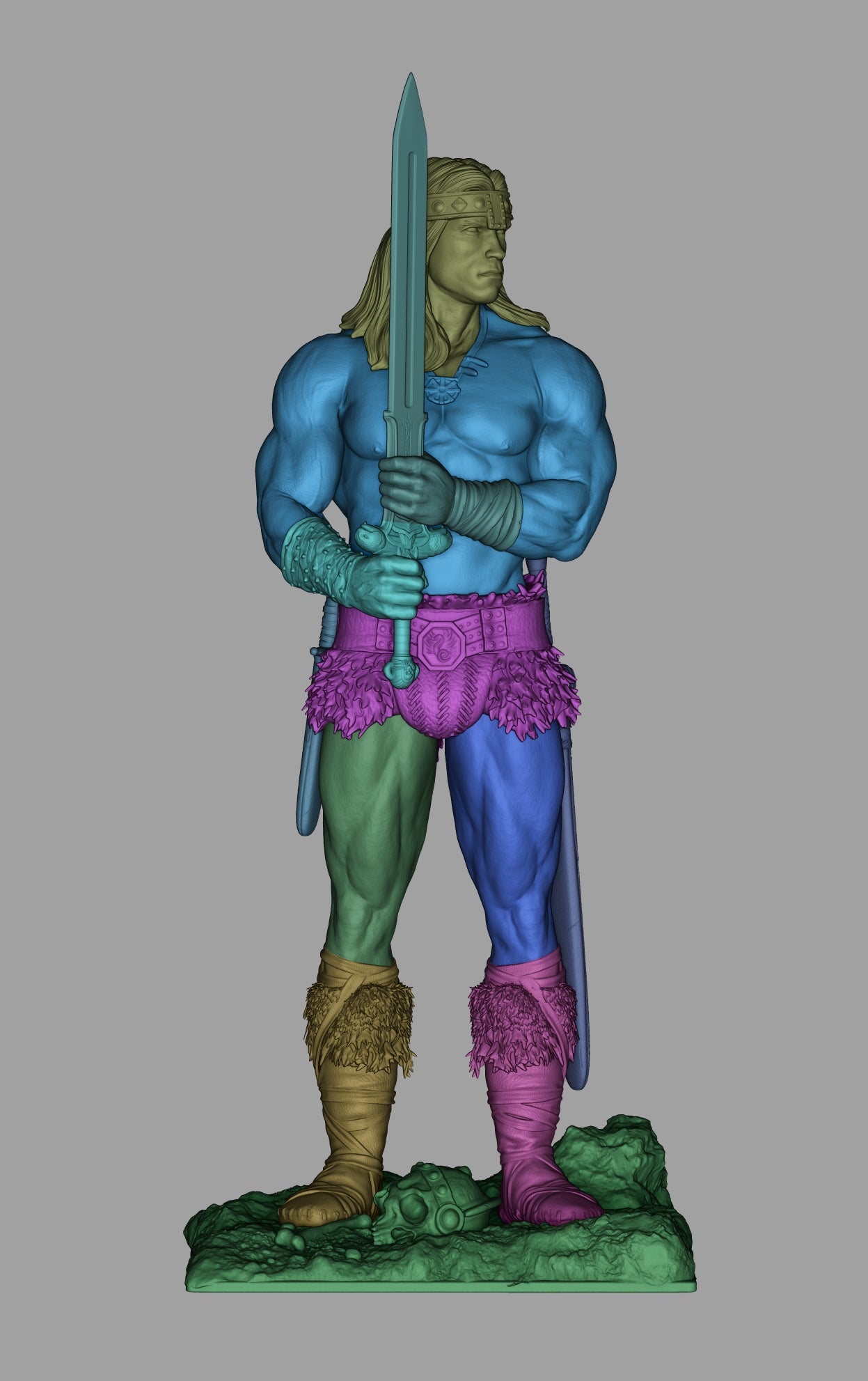 Conan the Barbarian STL File – 1/6 & 1/9 Scale | Arnold Schwarzenegger Inspired | Pre-Supported 3D Printable Model