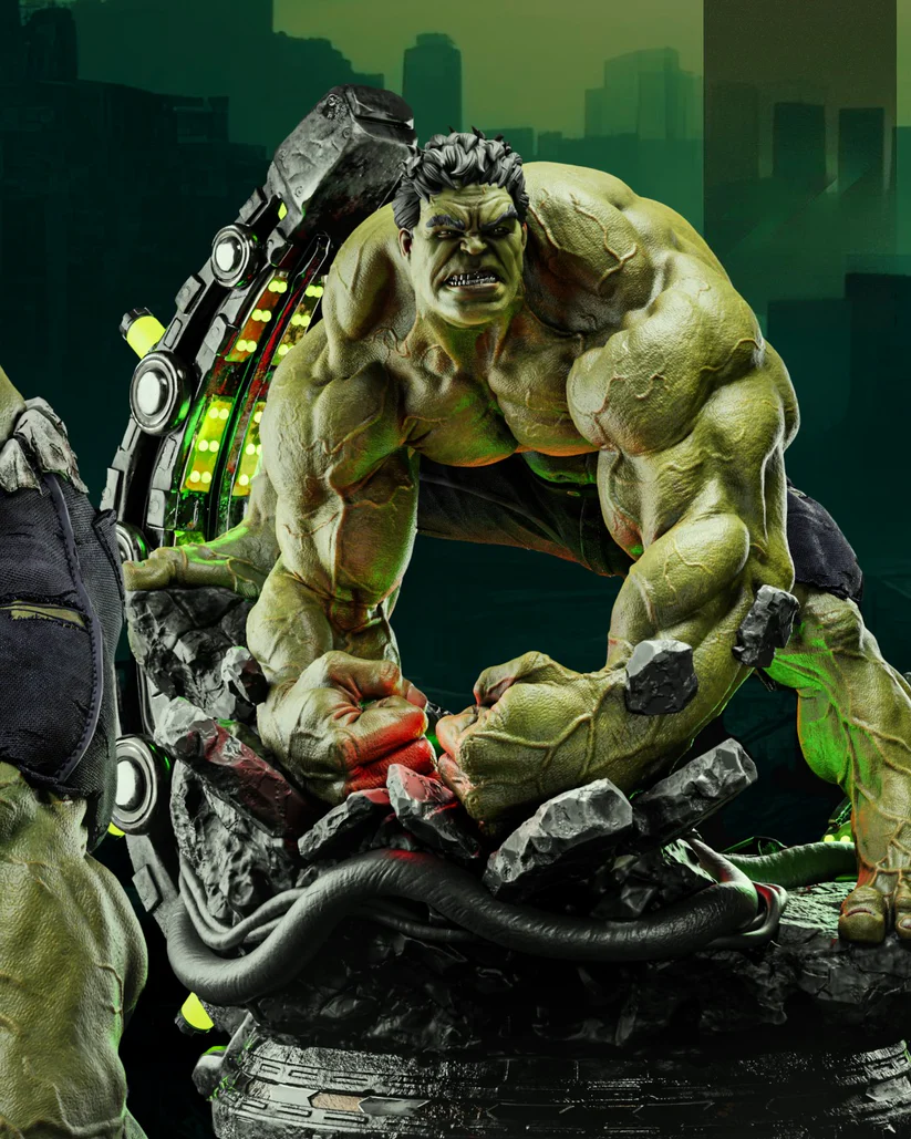 Unleash the Beast: Hulk STL Model in Full Rage 1-6 FORMAT
