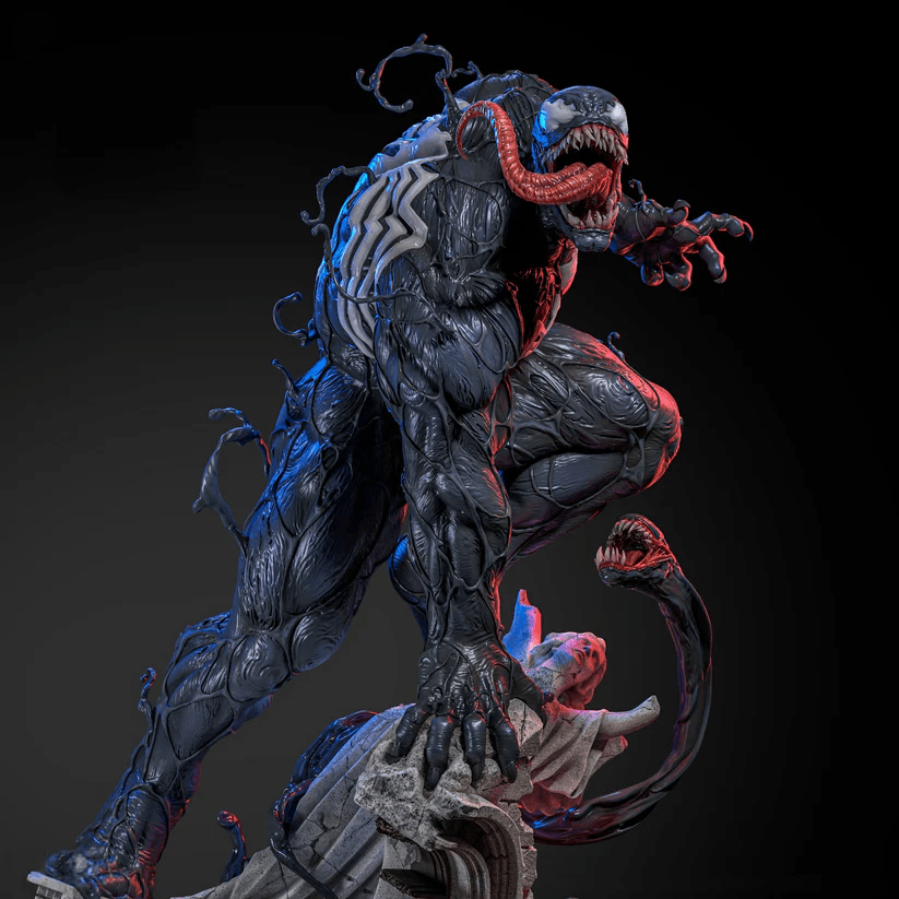 Embrace the Darkness: Venom STL Model from Marvel Comics!