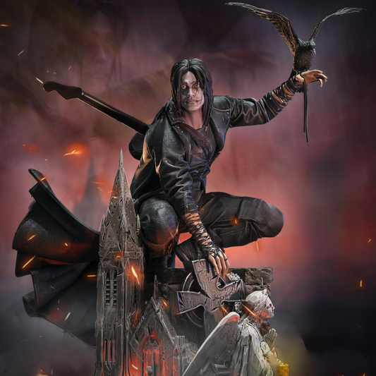 The Crow STL File | 3D Print Dark Avenger Model | Gothic Collectible Figurine