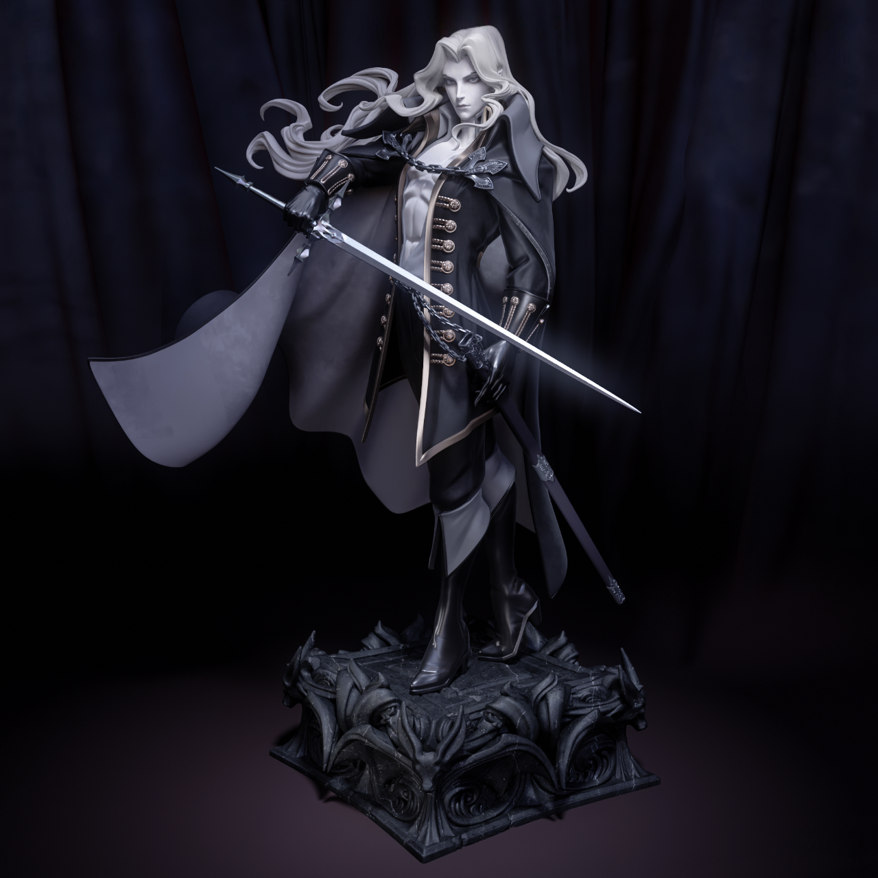 Alucard 3D Printable Figurine | Castlevania STL & LYC Files