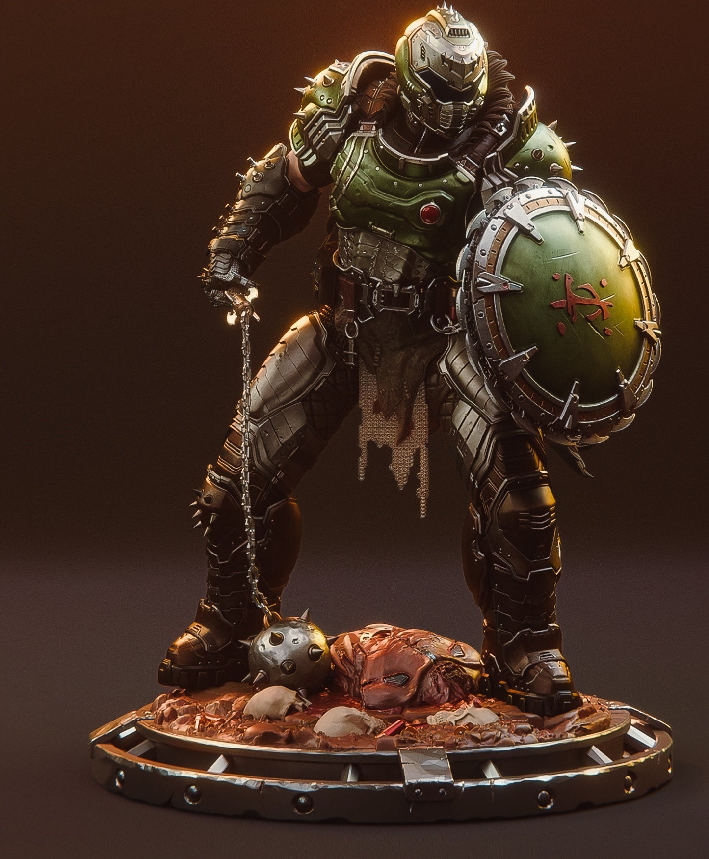 Doom Slayer – Epic 3D Printable Statue | Hell-Conquering Warrior in Exquisite Detail