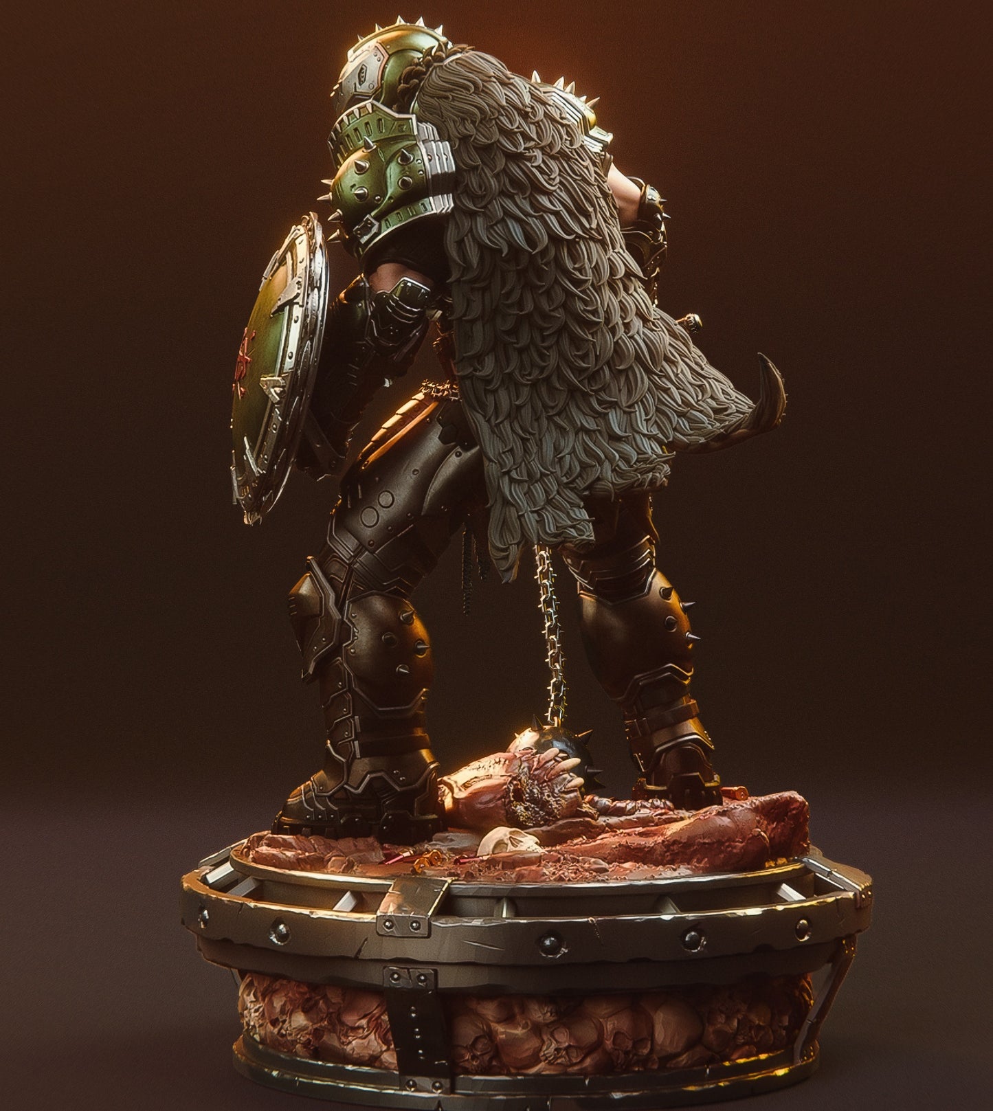 Doom Slayer – Epic 3D Printable Statue | Hell-Conquering Warrior in Exquisite Detail