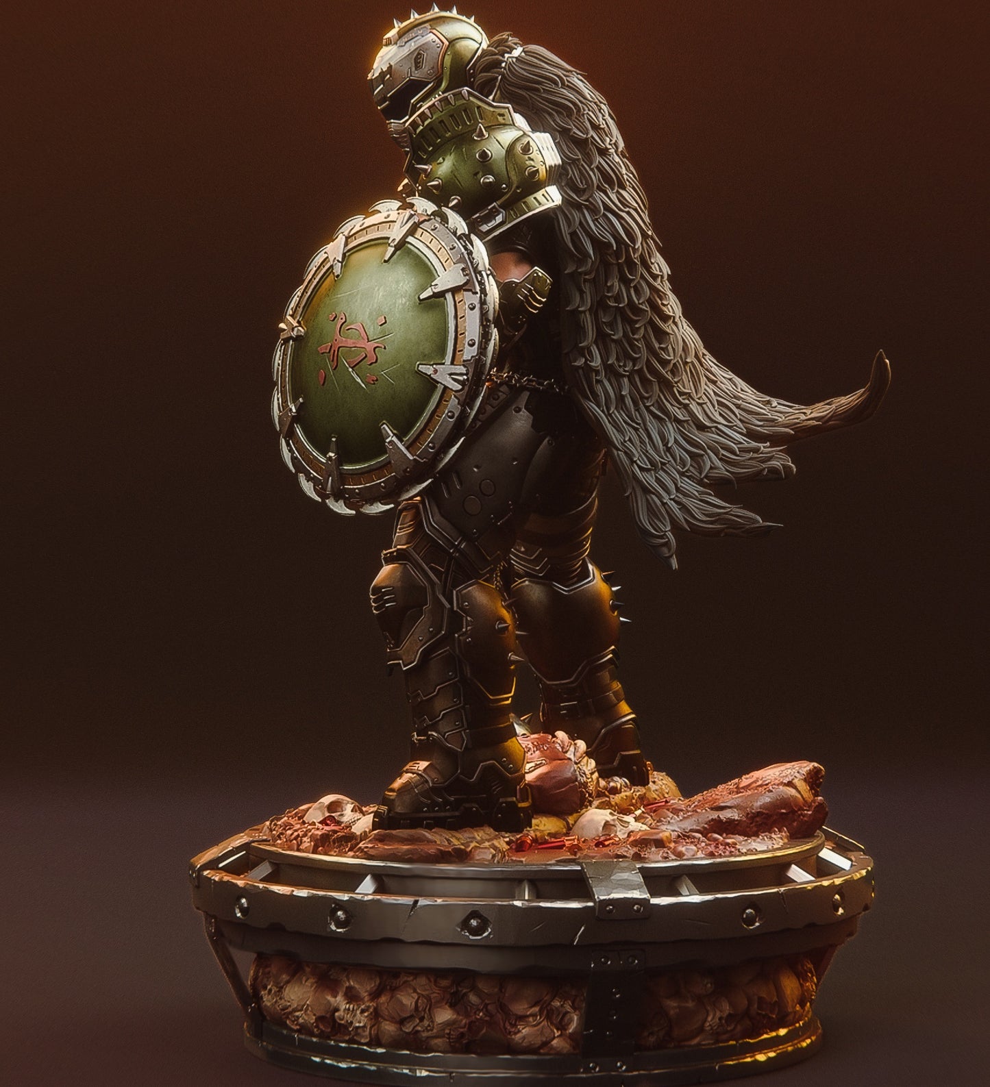 Doom Slayer – Epic 3D Printable Statue | Hell-Conquering Warrior in Exquisite Detail