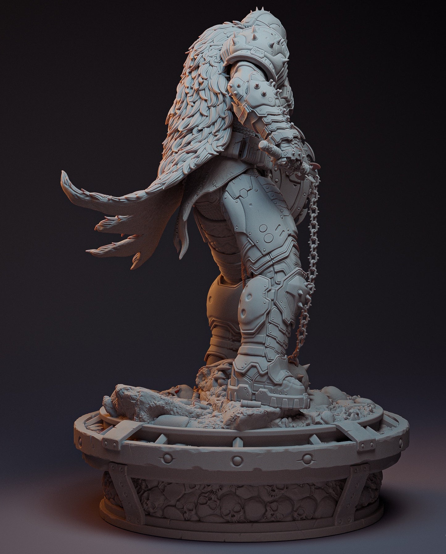 Doom Slayer – Epic 3D Printable Statue | Hell-Conquering Warrior in Exquisite Detail