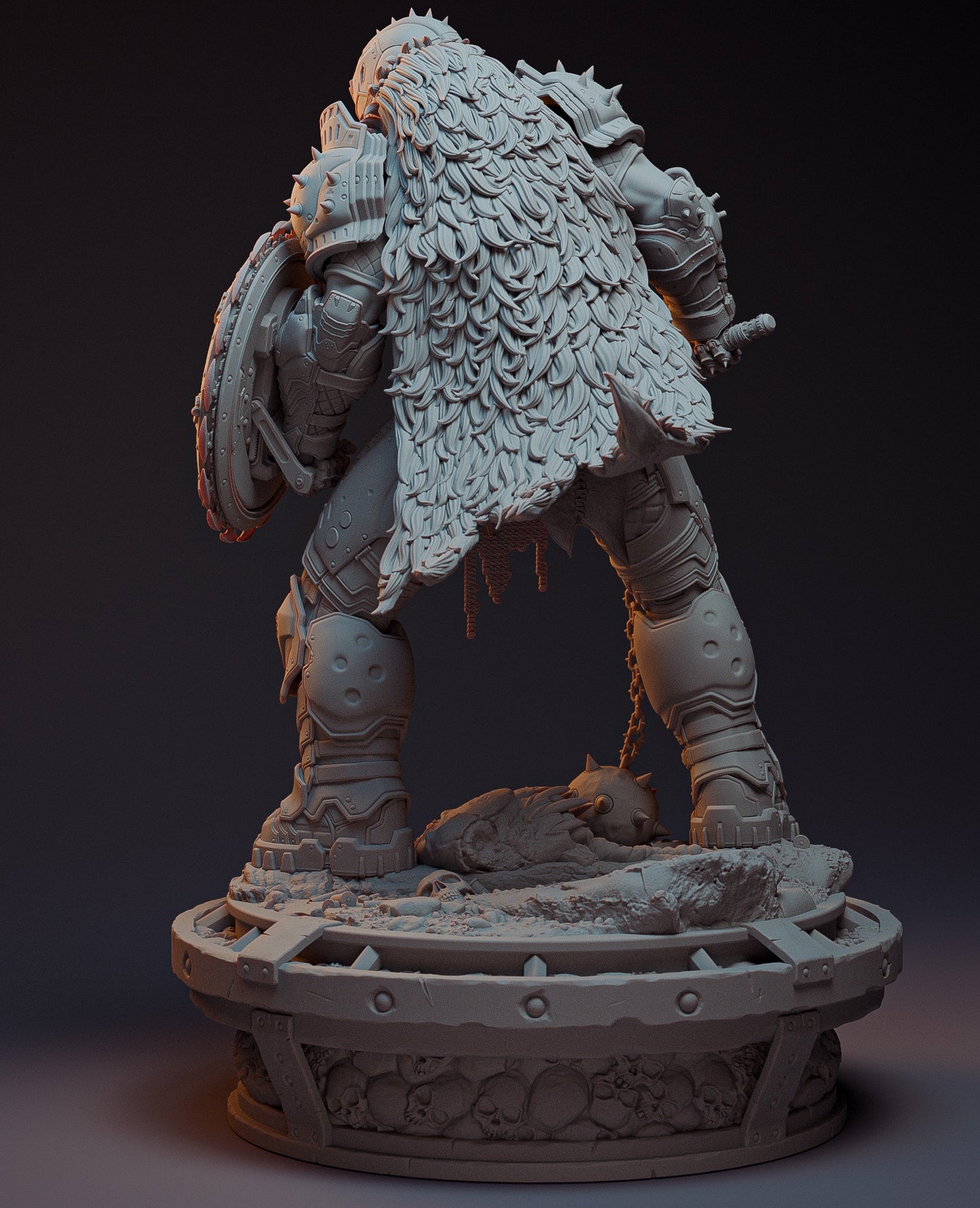 Doom Slayer – Epic 3D Printable Statue | Hell-Conquering Warrior in Exquisite Detail