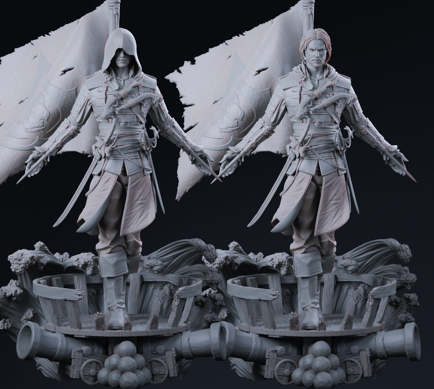 Edward Kenway 3D STL File | Assassin's Creed Black Flag 3D Print Model | Pre-Supported