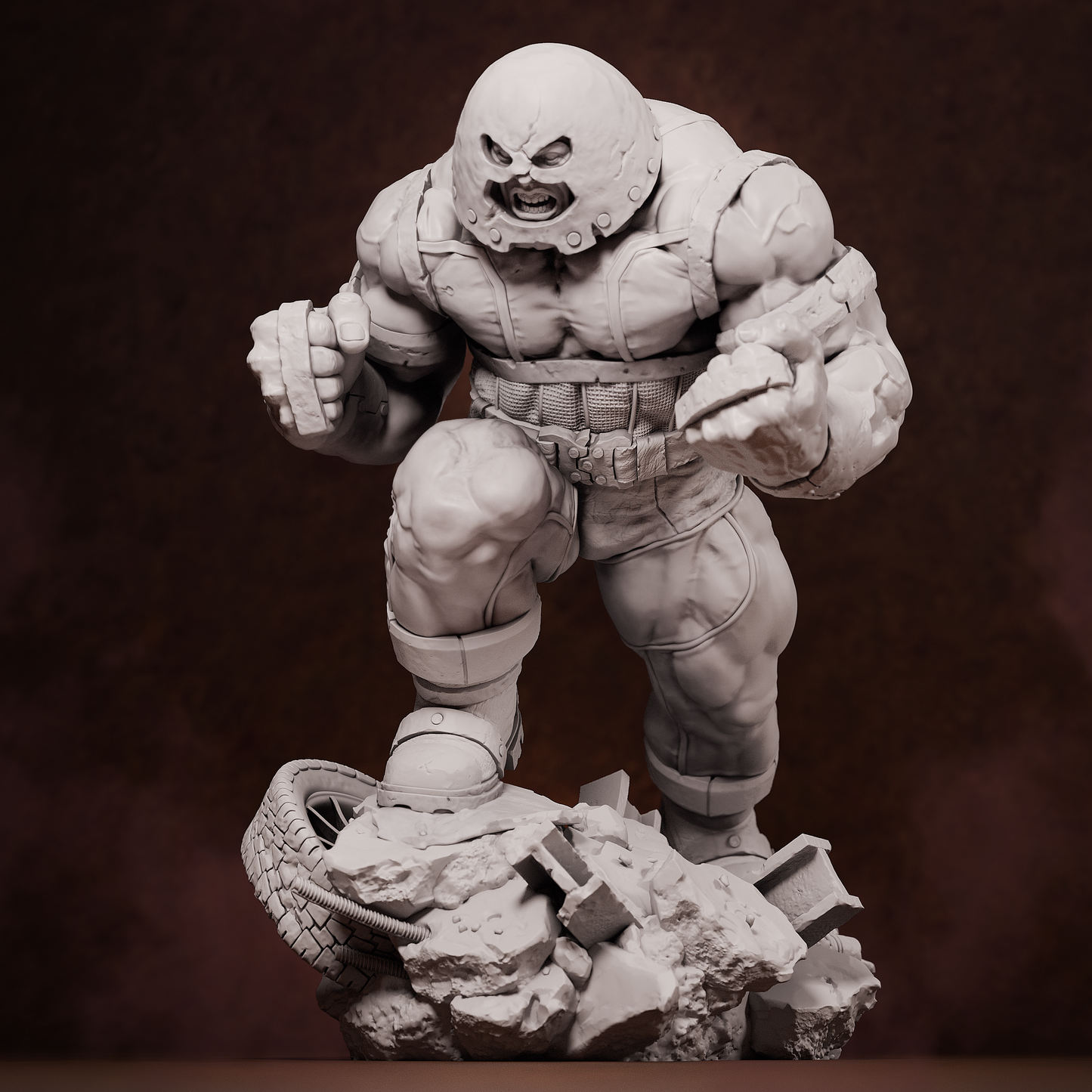Juggernaut (Marvel Comics) 3D Print File: Unstoppable Force STL - 1:9 & 1:6 Scale Options - Ready-to-Print, Split, Pre-Supported