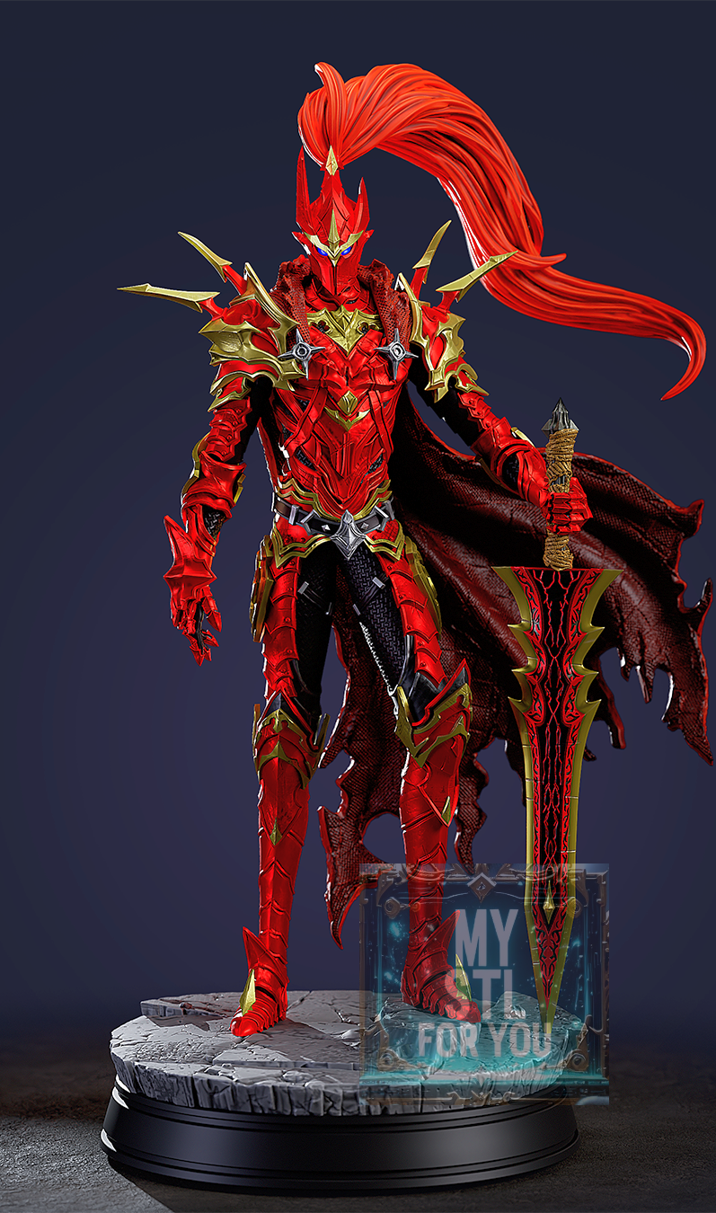 Igris (Solo Leveling) 1/10 Scale Statue | Pre‑Supported STL | Diorama Base