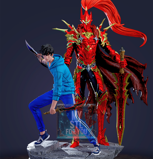 Igris (Solo Leveling) 1/10 Scale Statue | Pre‑Supported STL | Diorama Base