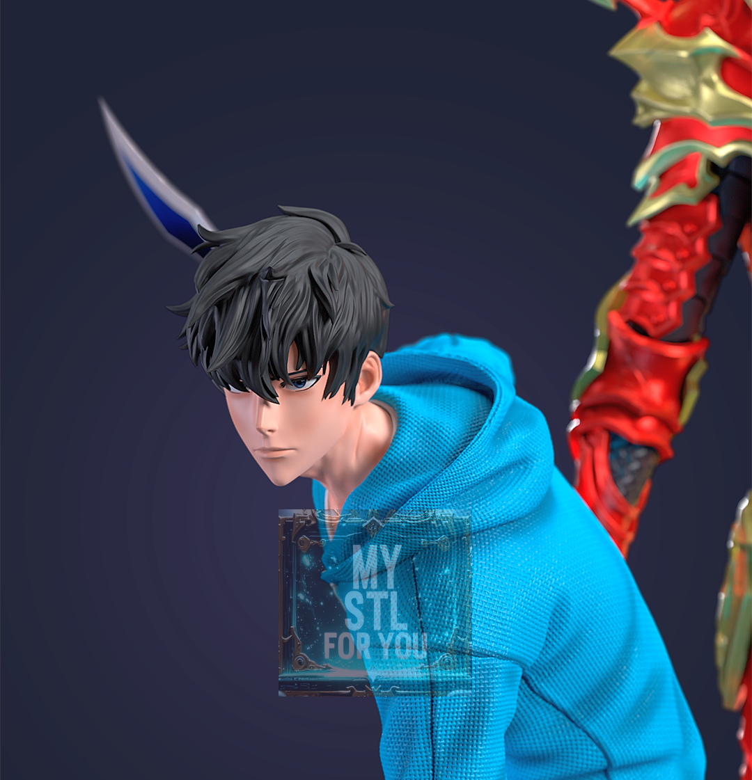 Igris (Solo Leveling) 1/10 Scale Statue | Pre‑Supported STL | Diorama Base