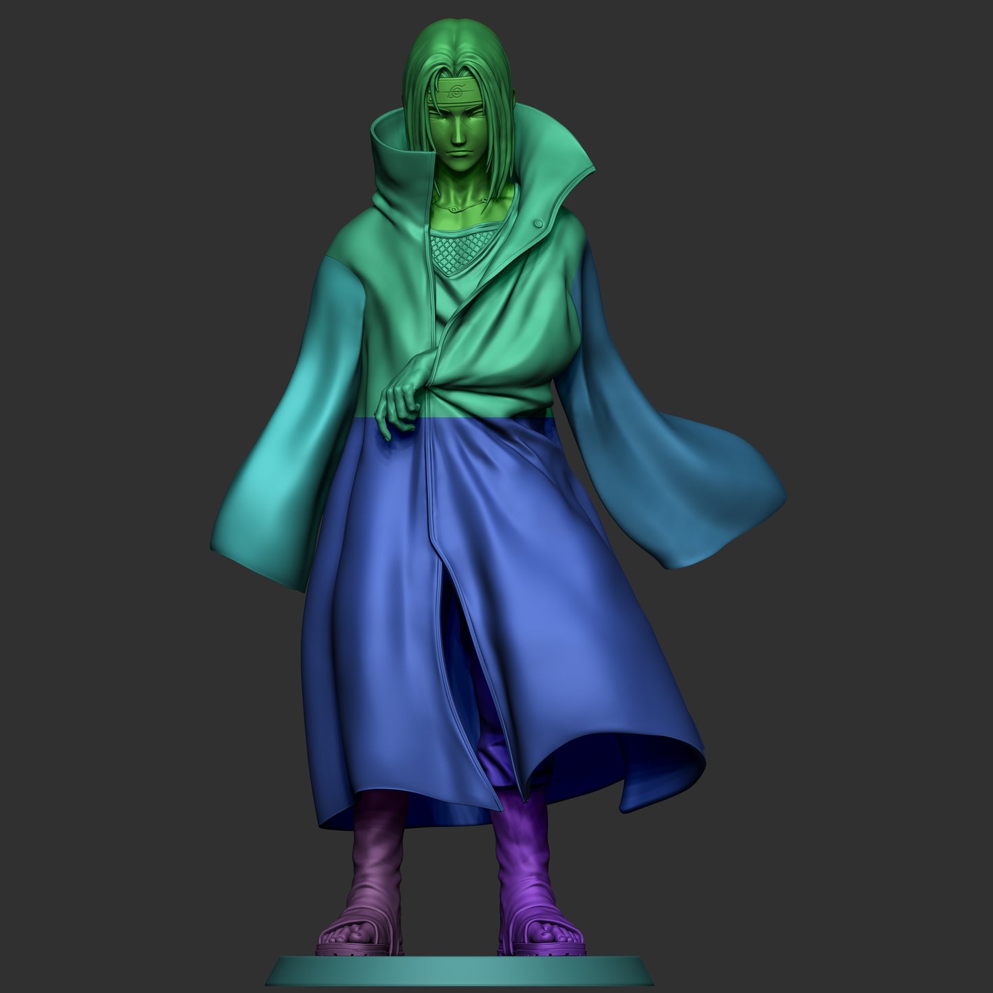 Itachi Uchiha – Anime 3D STL Statue | 1/6 Split, 1/6 Pre-Supported, 1/9 Split & 1/9 Uncut